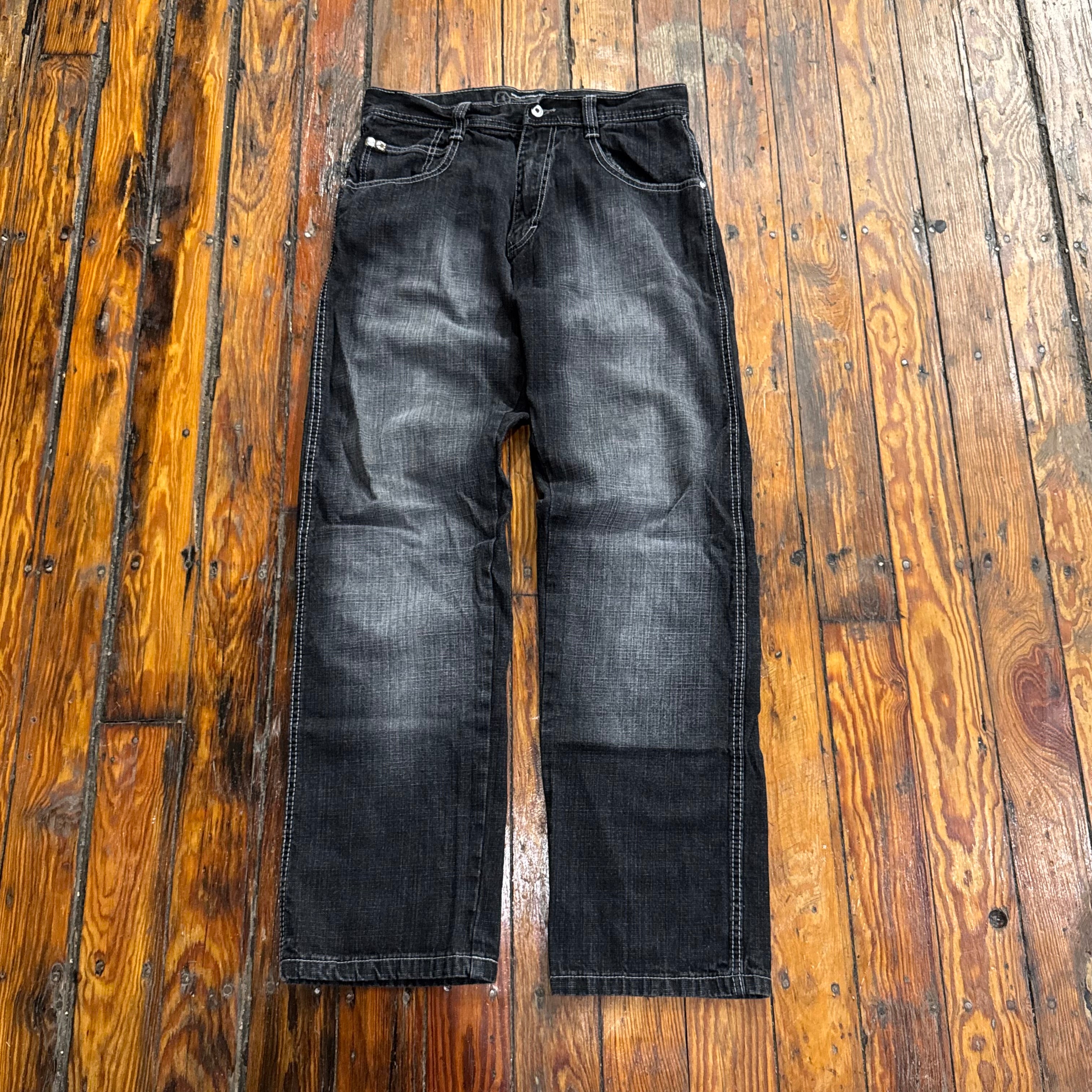 Y2K SouthPole BLK Denim Jeans Sz 32