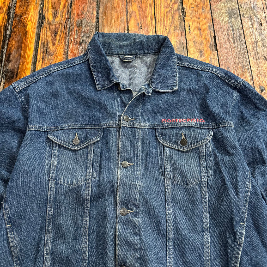 Vintage Montecristo Denim Jean Jacket Sz XL