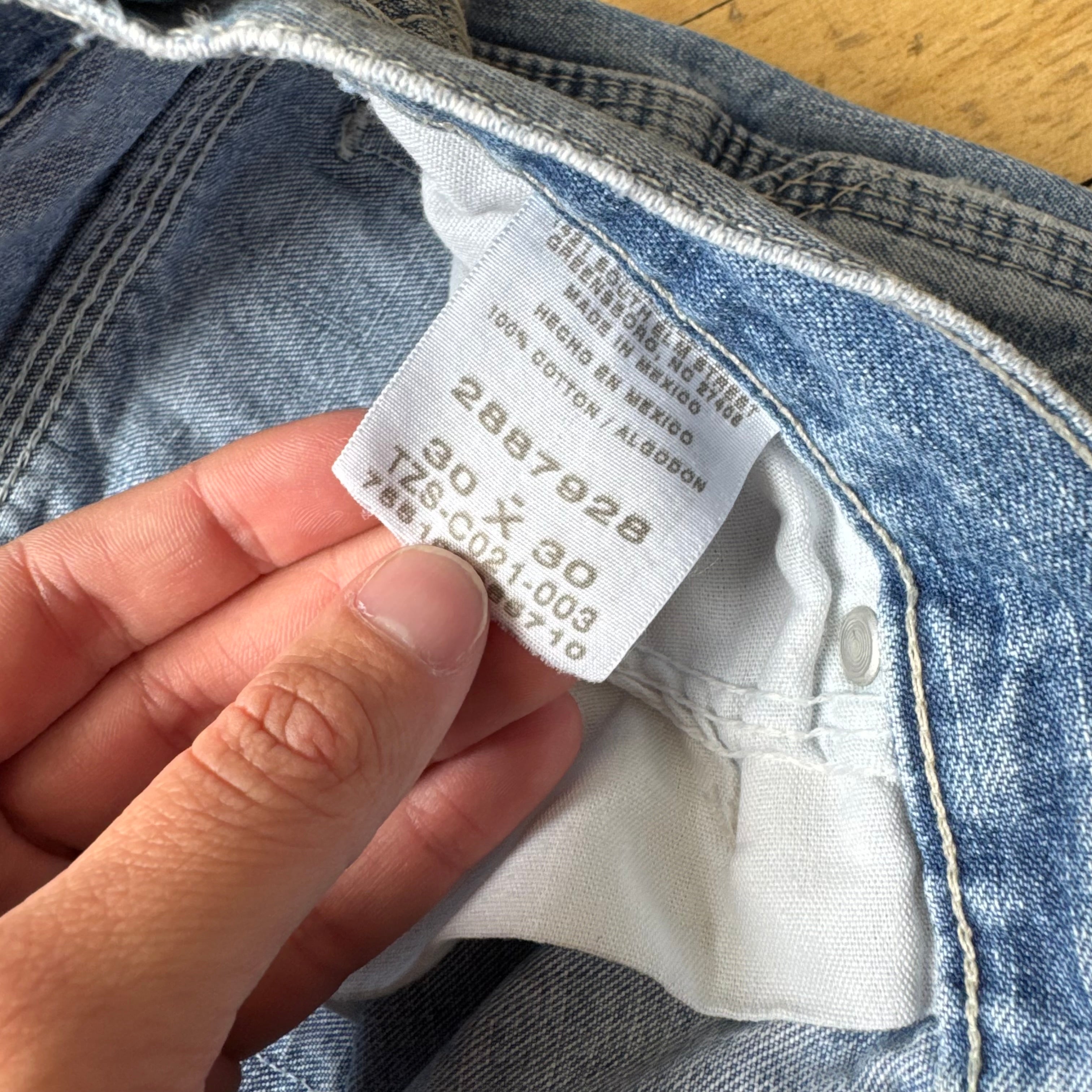 Vintage Lee Dungarees Denim Jeans Sz 30x30
