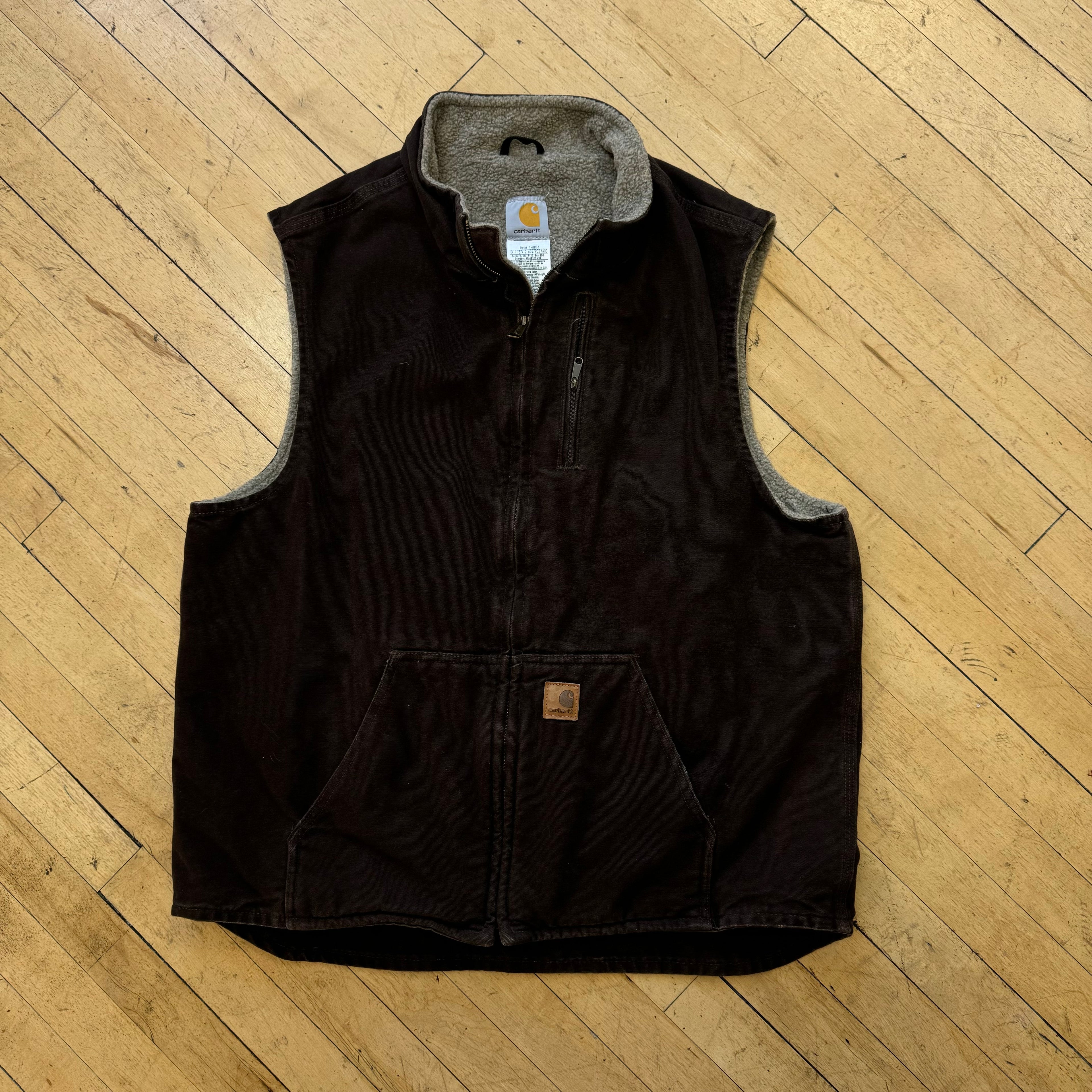 Vintage Brown Carhartt Vest Sz XL