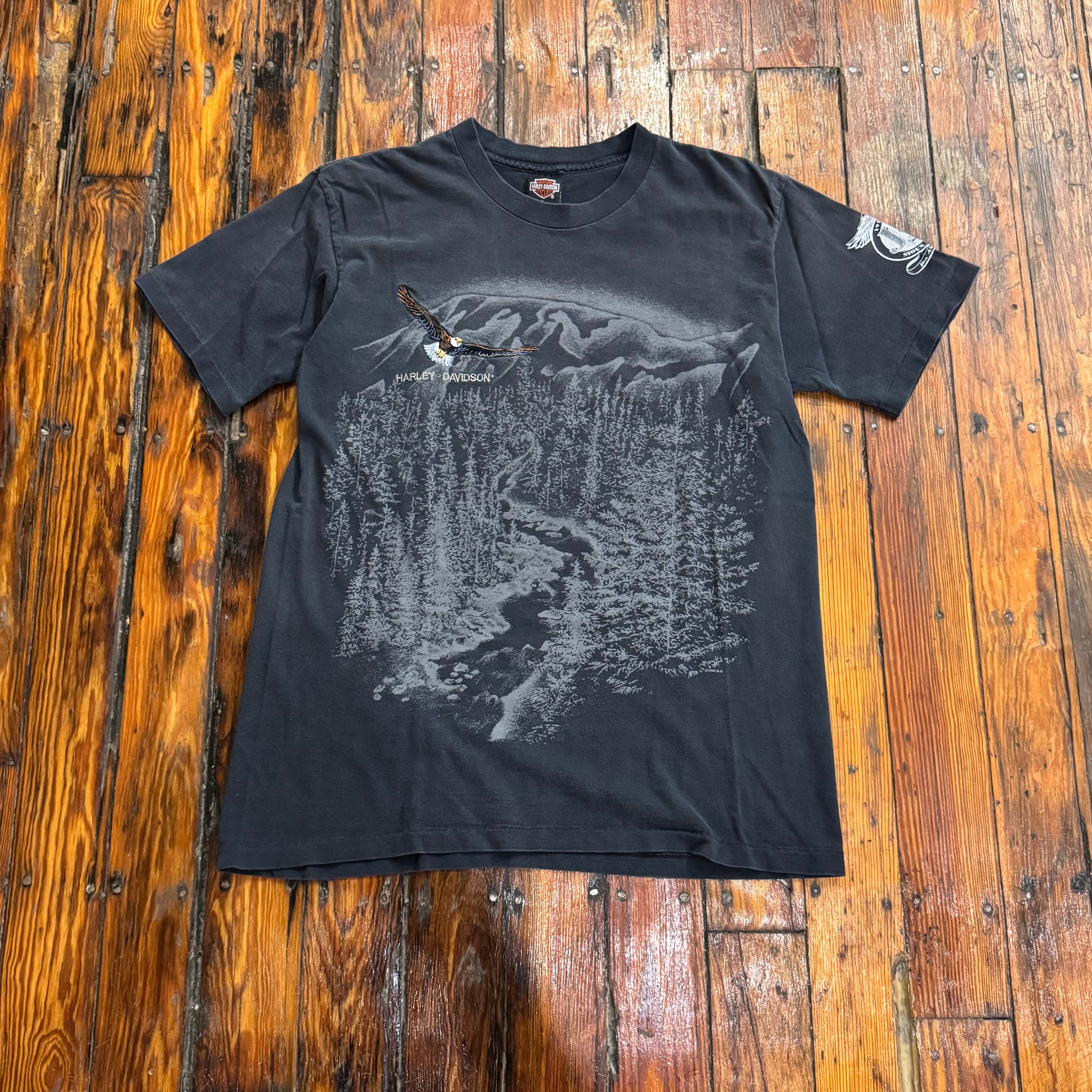 Vintage Faded Harley Davidson T-shirt Sz L