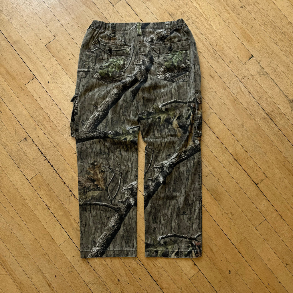 Y2K Camo Cargo Mossy Oak Kahki Pants Sz 32