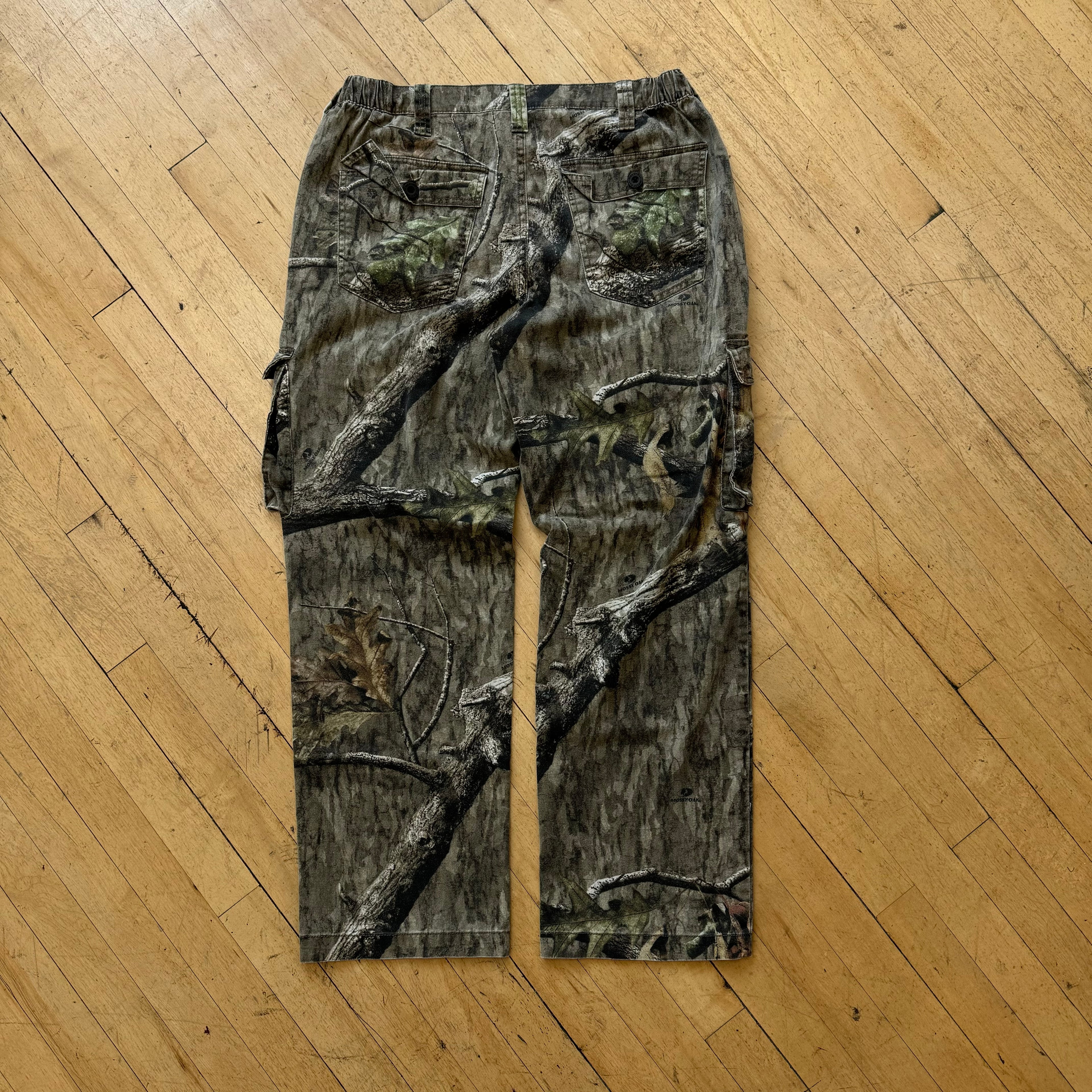 Y2K Camo Cargo Mossy Oak Kahki Pants Sz 32