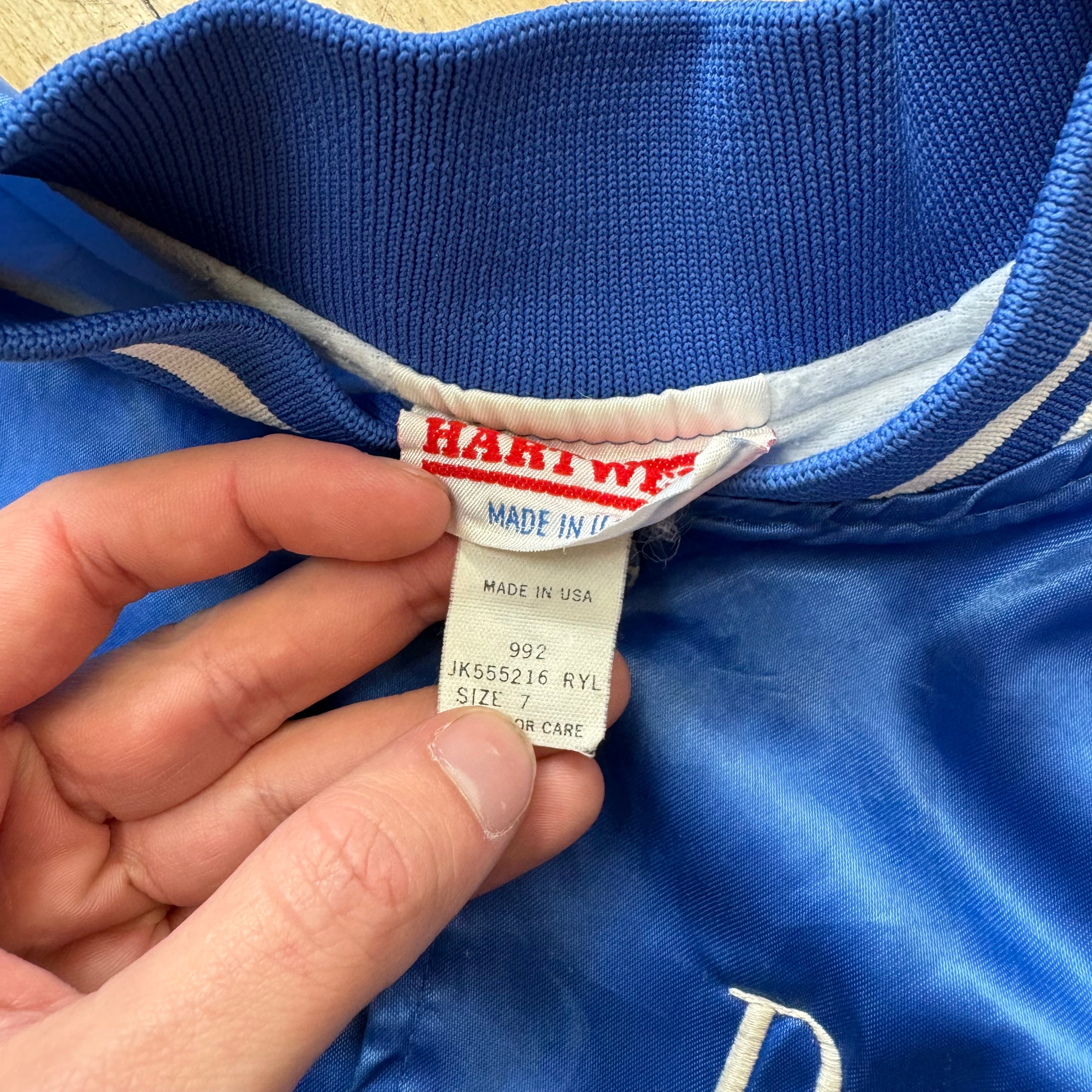 Vintage Blue Bomber Jacket Sz 7