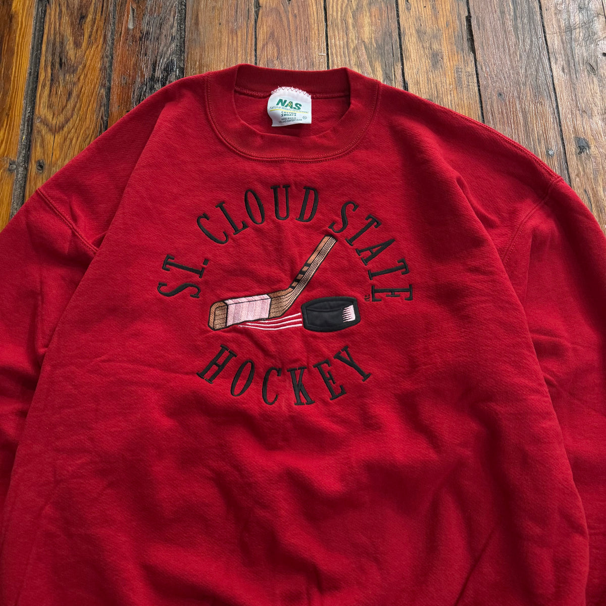 Vintage Saint Cloud State Hockey Crewneck Sz L