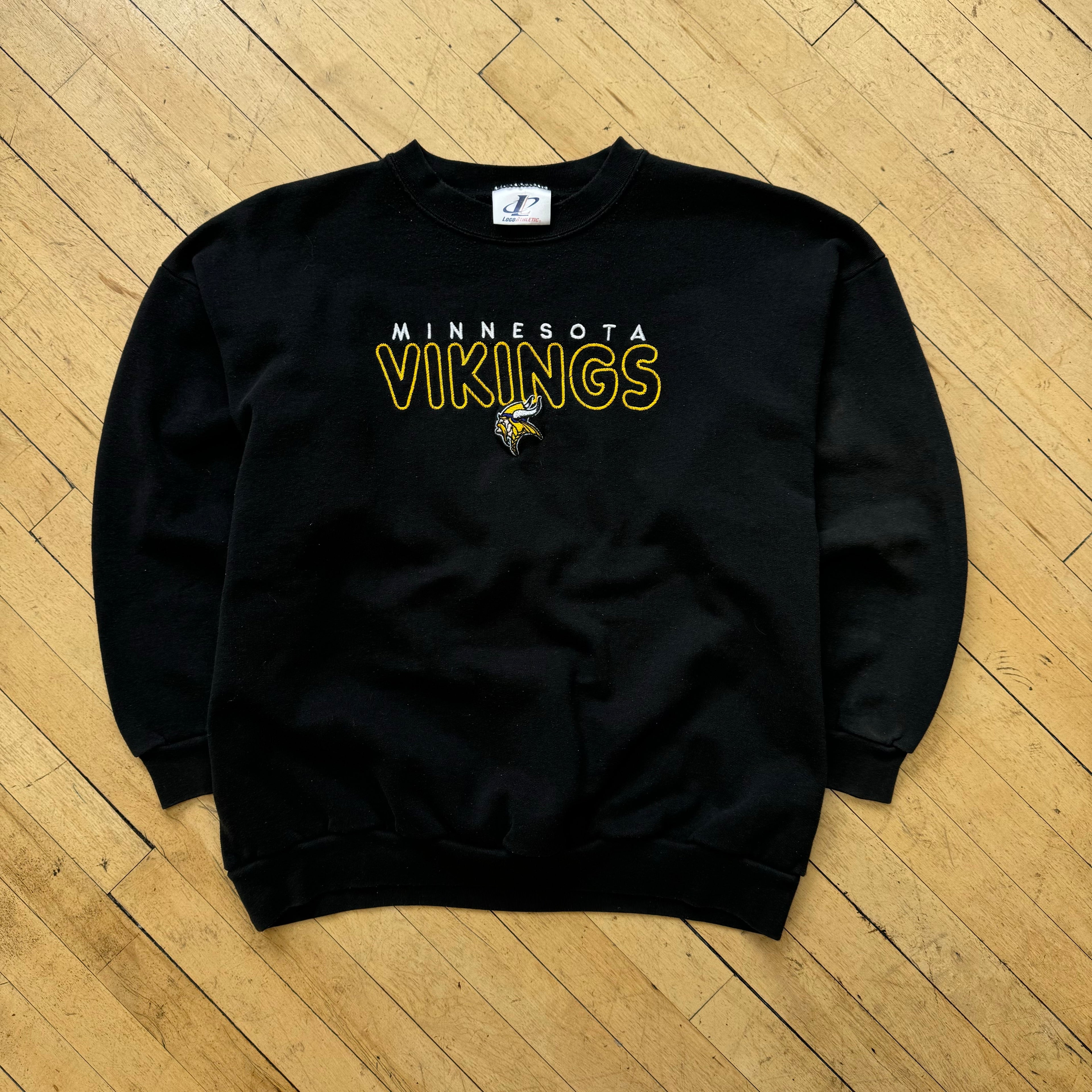 Vintage Logo Athletic Minnesota Vikings CrewNeck Sz L