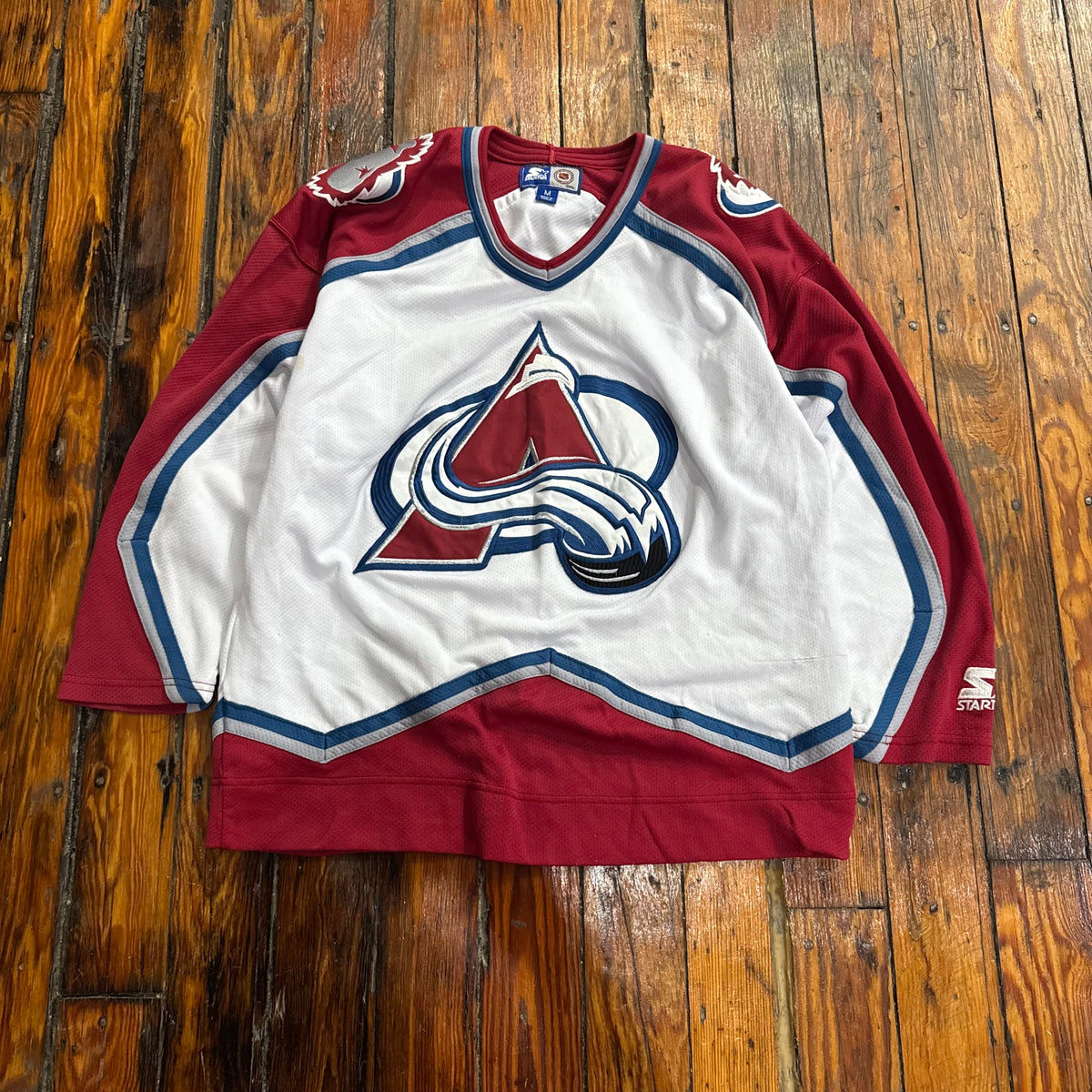 Vintage Starter Colorado Avalanche Hockey Jersey Sz M