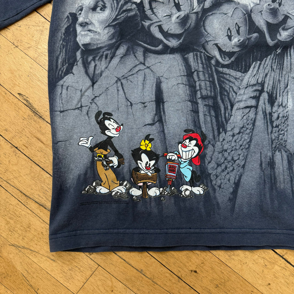 Vintage Animaniacs Mount Rushmore Graphic T-shirt Sz S