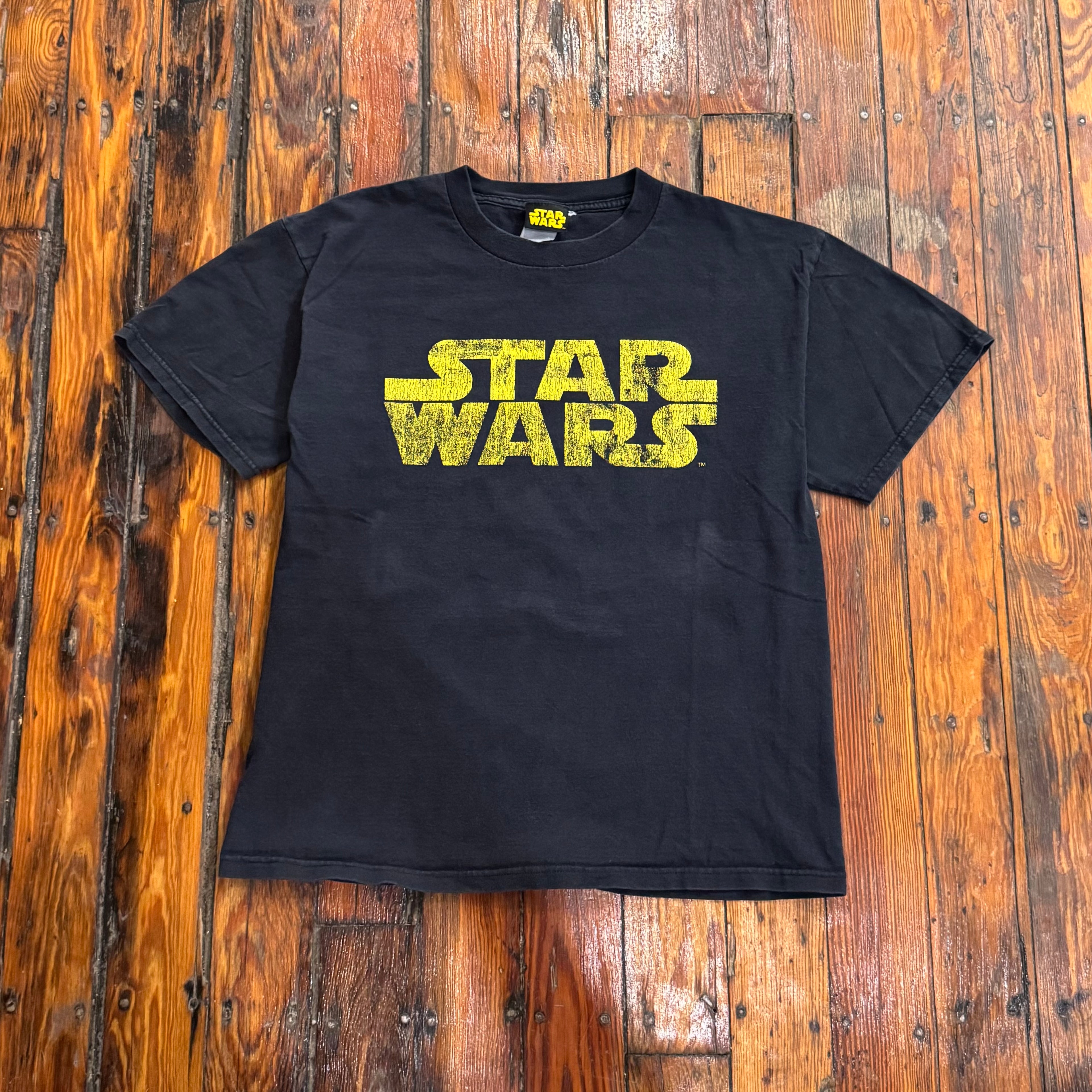 Y2K Star Wars SpellOut T-shirt Sz M