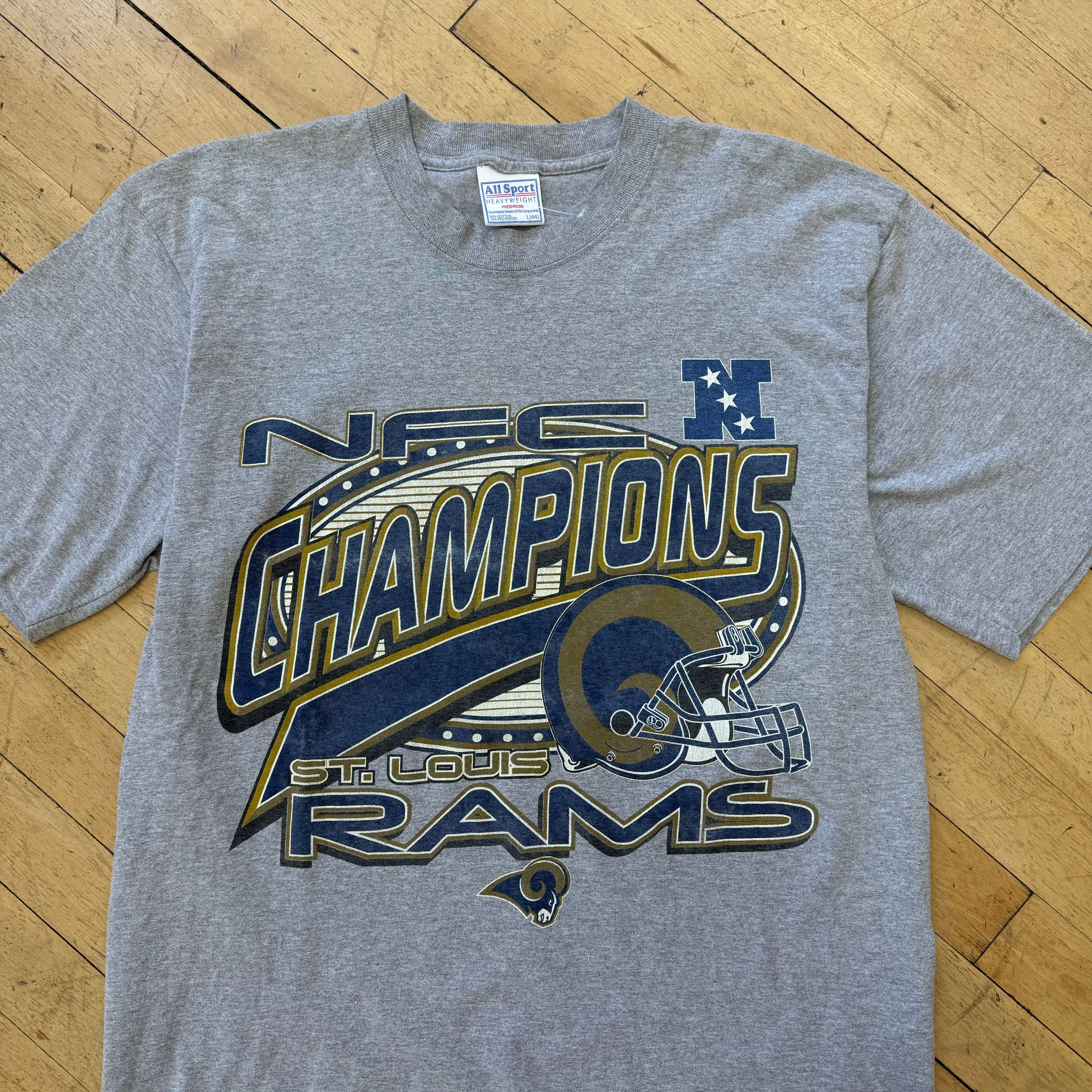 Vintage NFC Champions Rams T-shirt Sz L