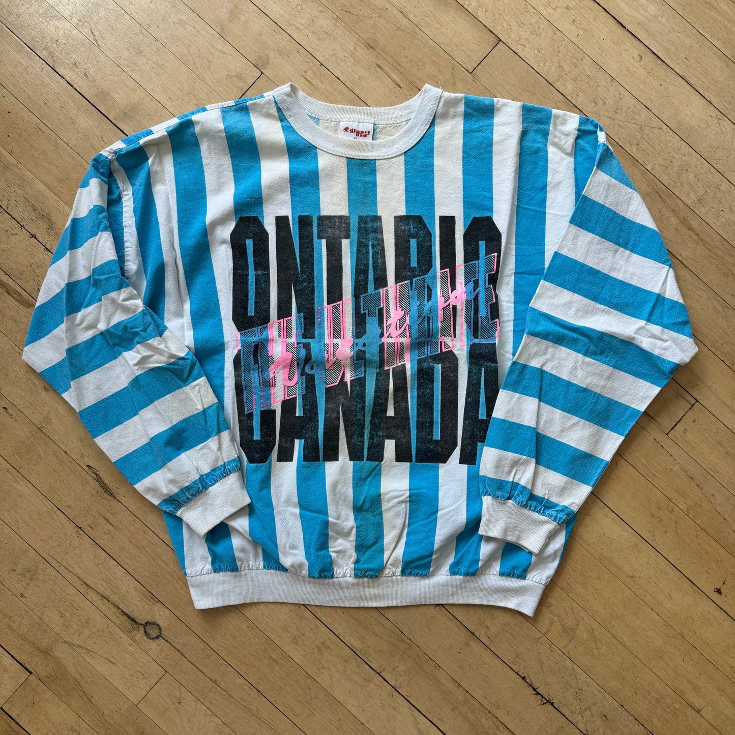 Vintage Ontario Canada Long Sleeve T-shirt Sz L