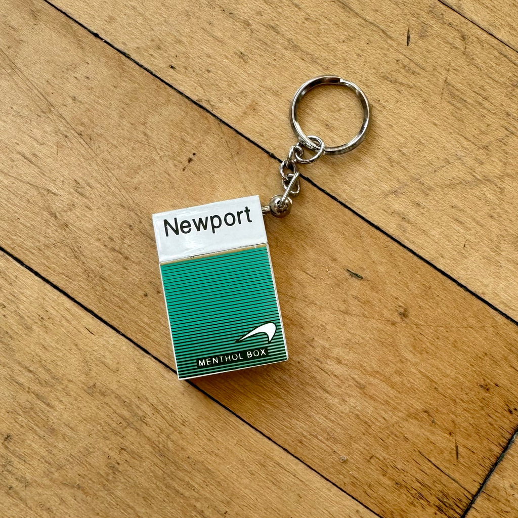 cigarette key chain Vintage 90s Newport Cigarette Lighter Key Chain cigarette key chain Vintage 90s Newport Cigarette Lighter Key Chain