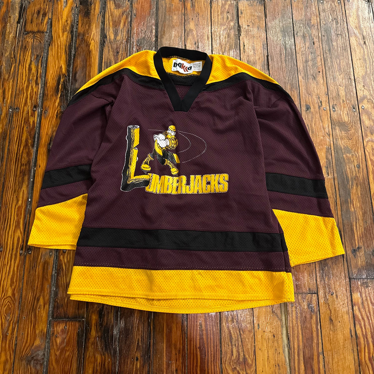 Vintage LumberJacks Hockey Jersey Sz L