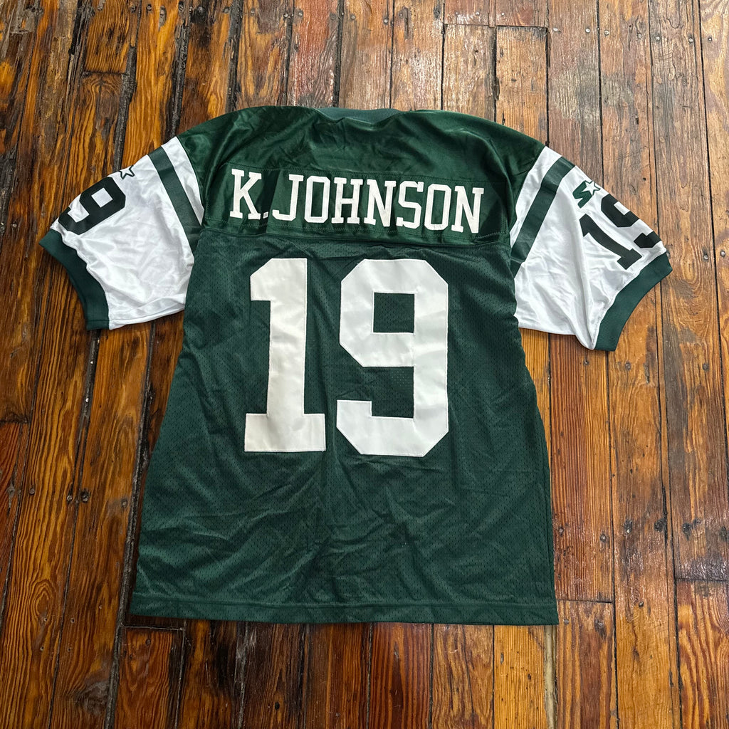 Vintage New York Jets K. Johnson Jersey Sx XL
