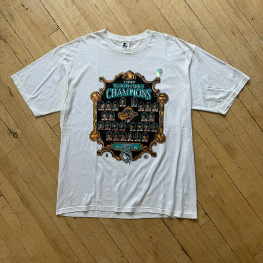 Vintage Florida Marlins World Series Champions T-shirt Sz XL