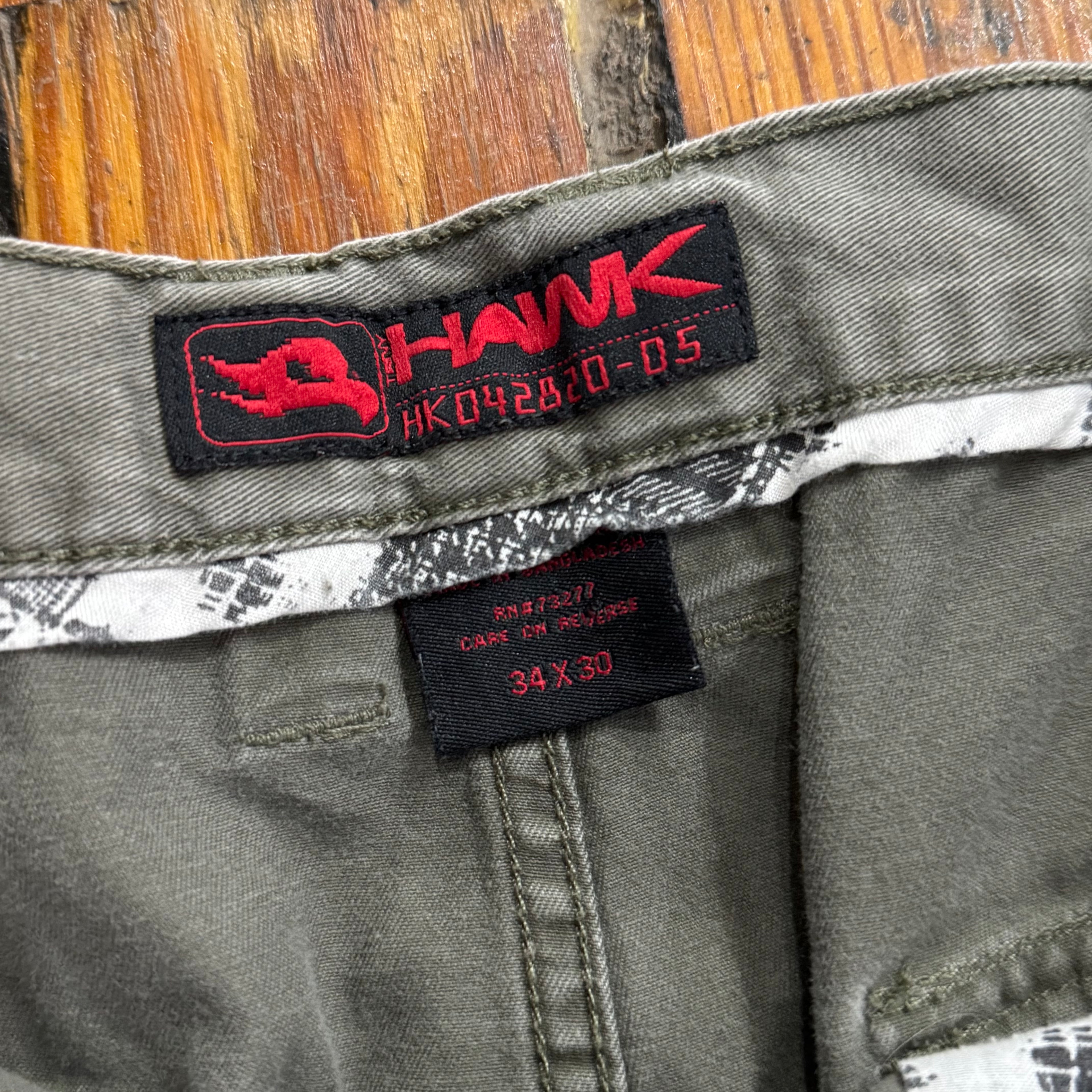 Y2K Hawk Cargo Pants Sz 34x30
