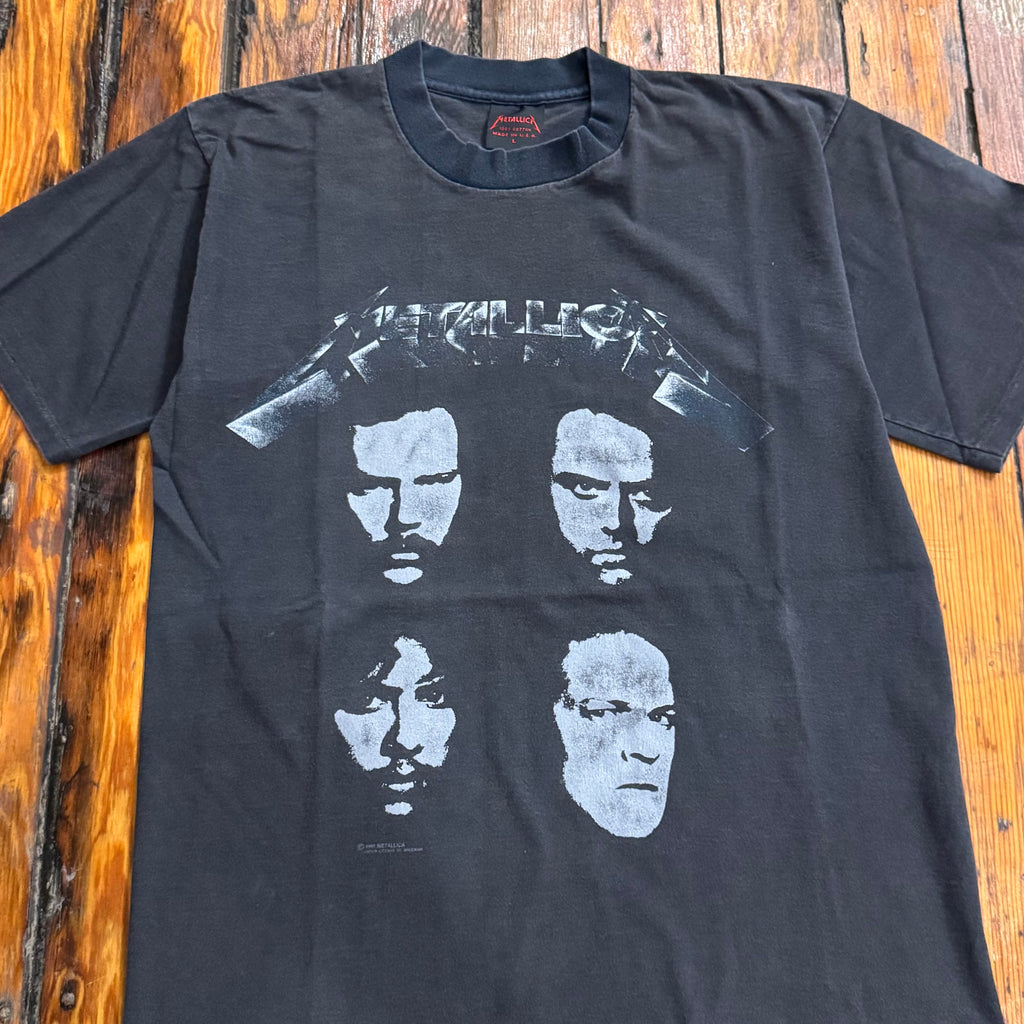 Vintage Metallica Four Faces Tour T-shirt Sz L