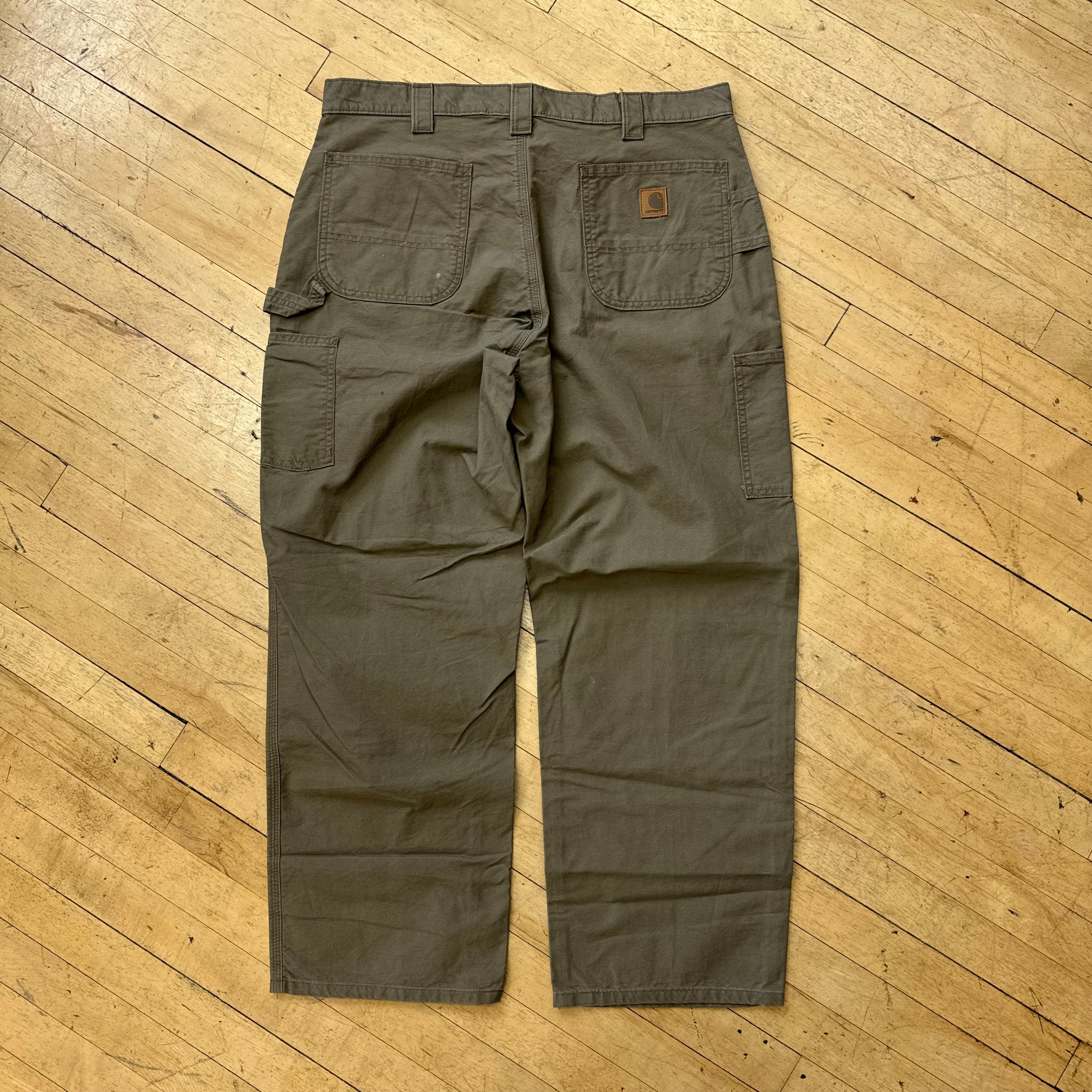 Vintage Carhartt Kahki Cargo Pants Sz 38x30