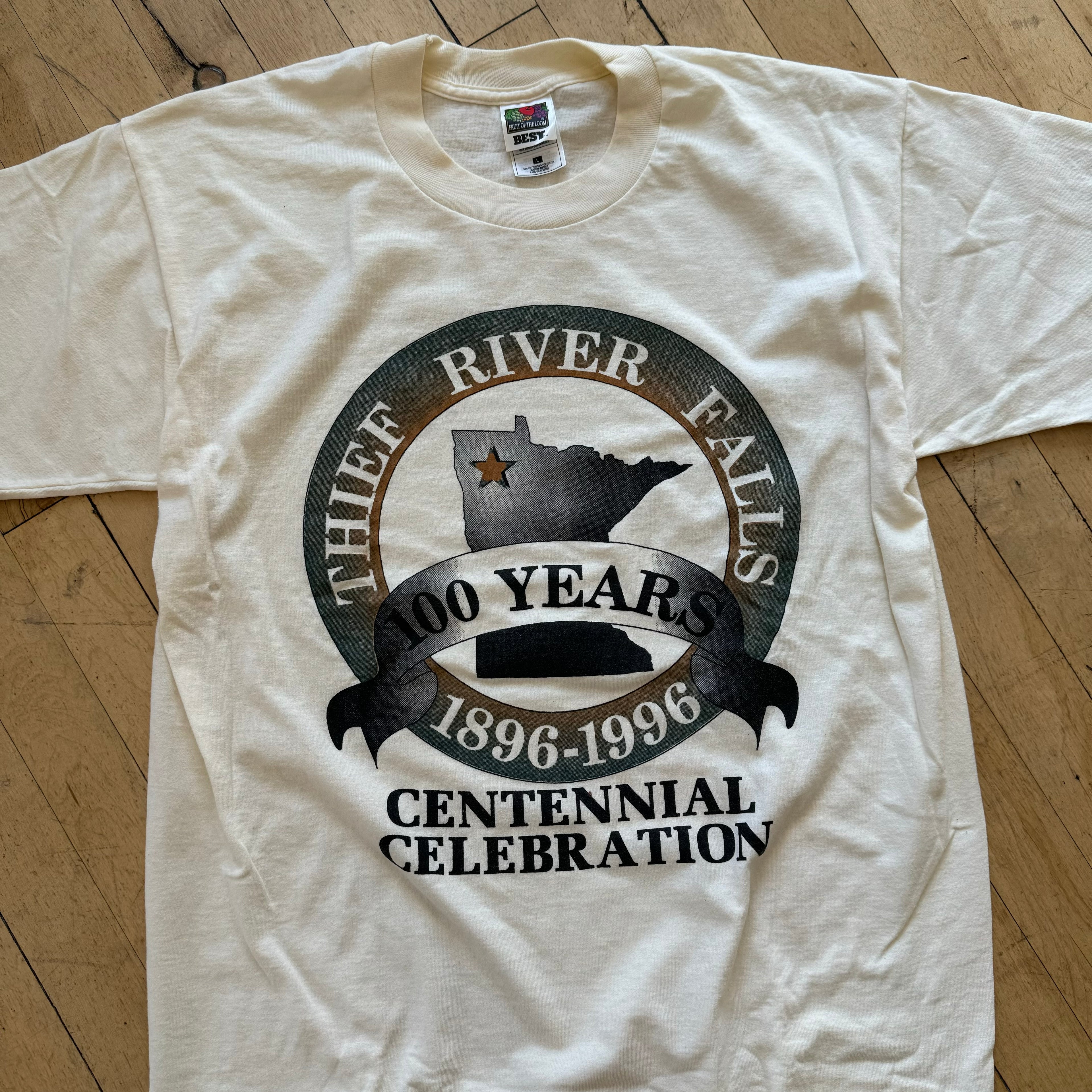 Vintage The River Falls Centennial Celebration T-shirt Sz L