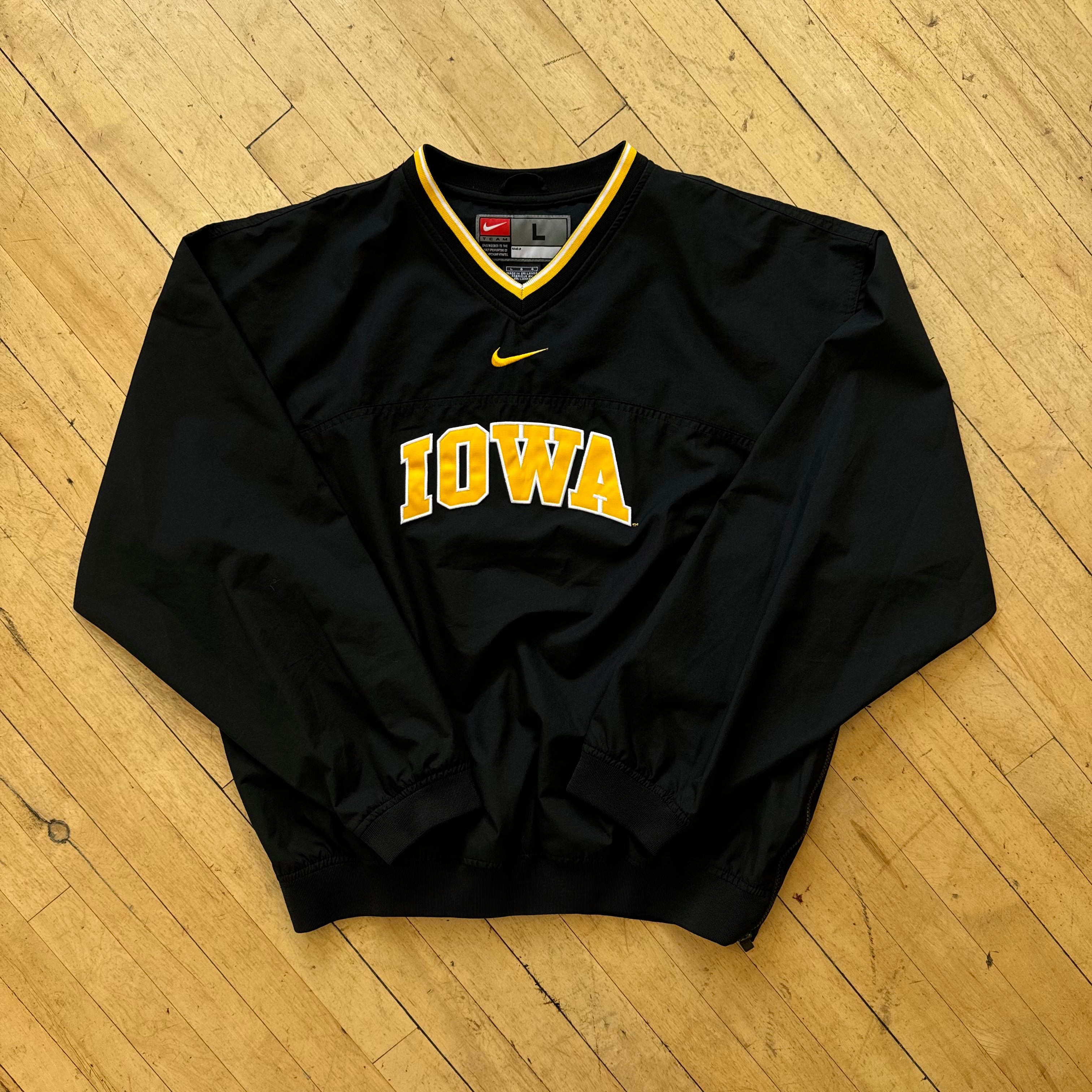 Vintage Center Swoosh Iowa Pullover Jacket Sz XL