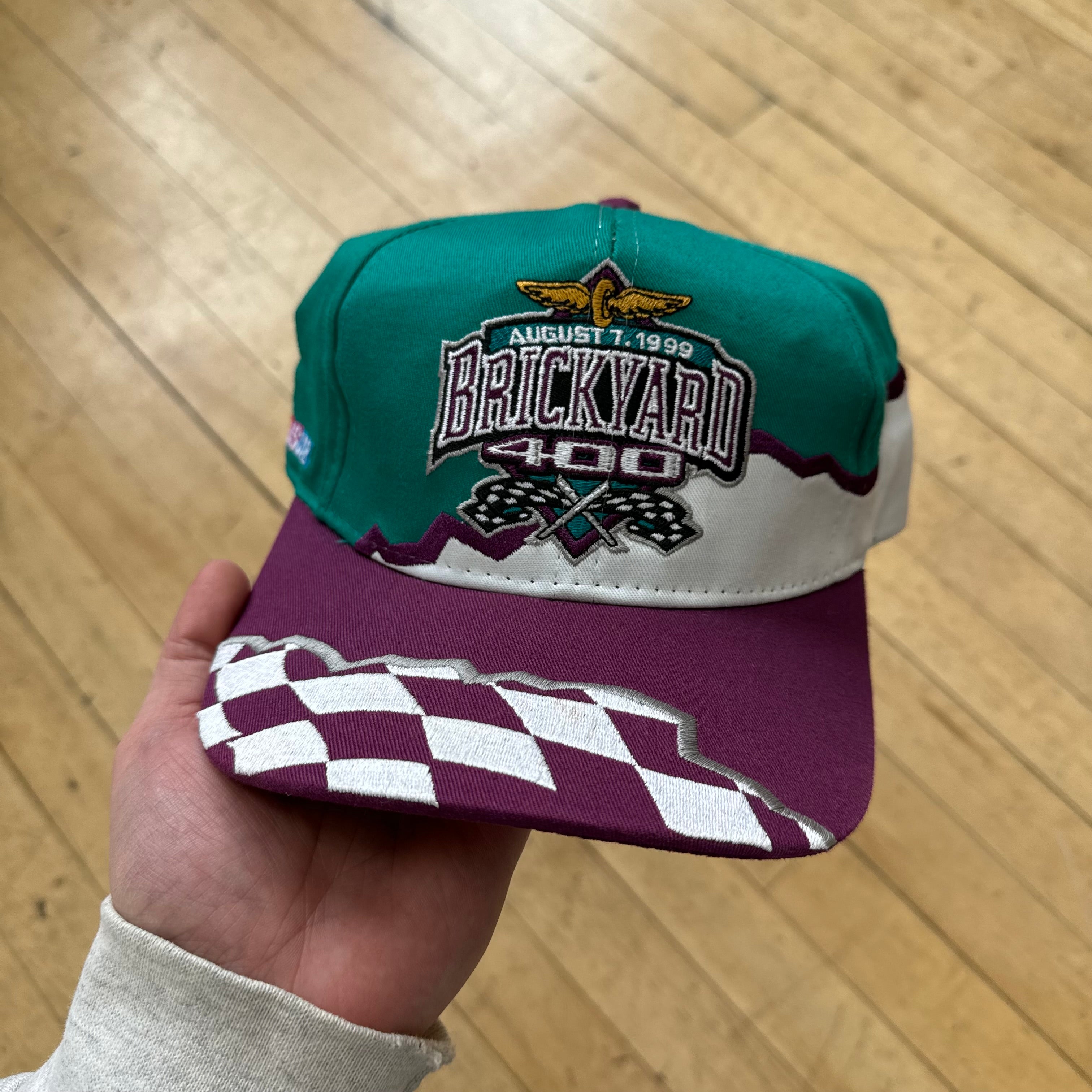 Vintage Brickyard 400 Nascar Checker StrapBack Hat