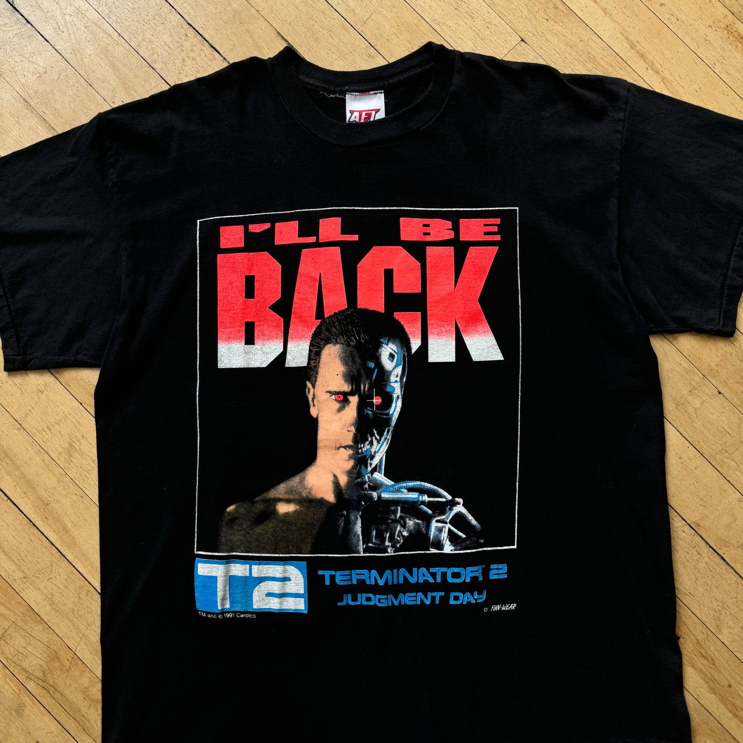 Vintage 91’ I’ll Be Back Terminator 2 Movie T-shirt Sz L