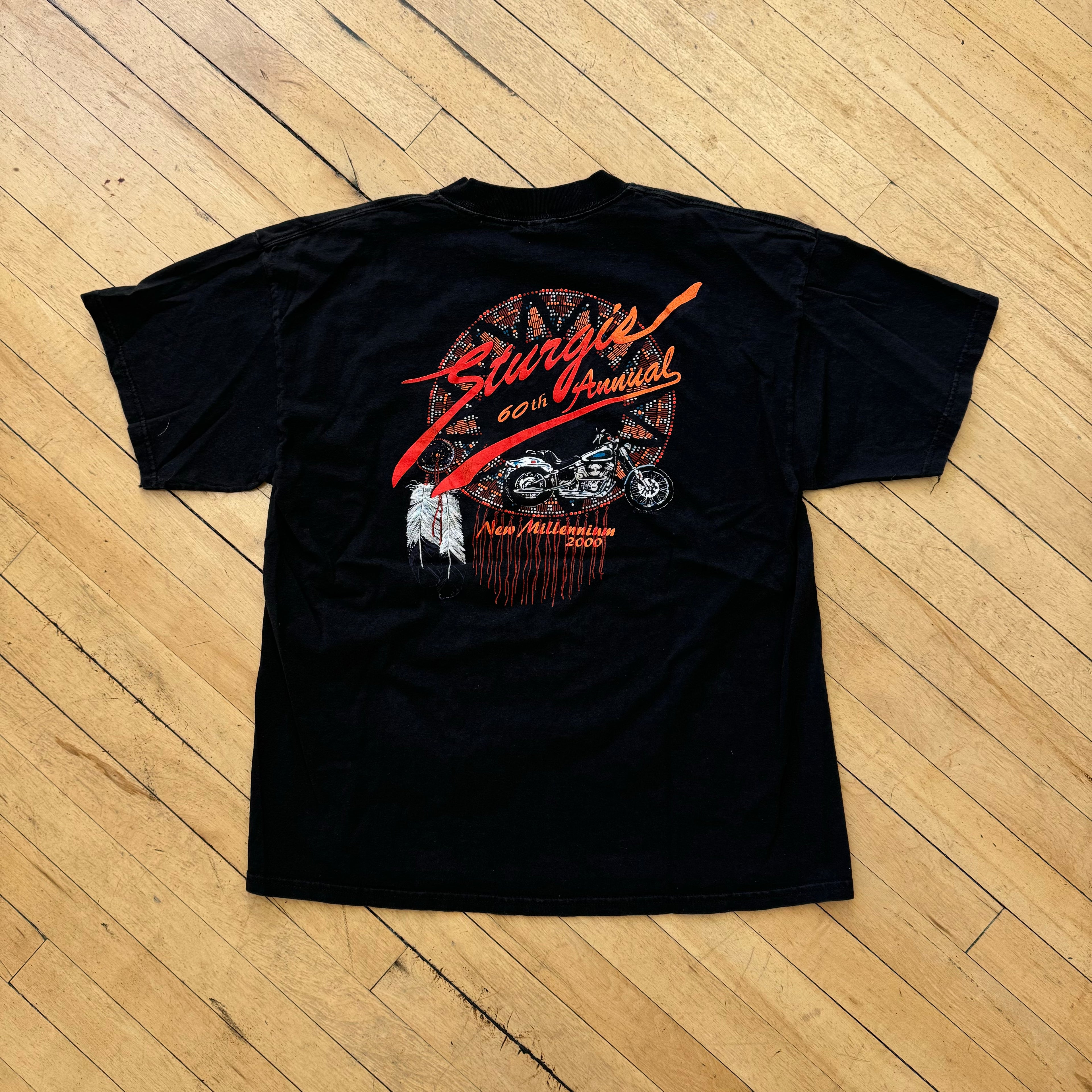 Vintage Sturgis Bike Rally T-shirt Sz L