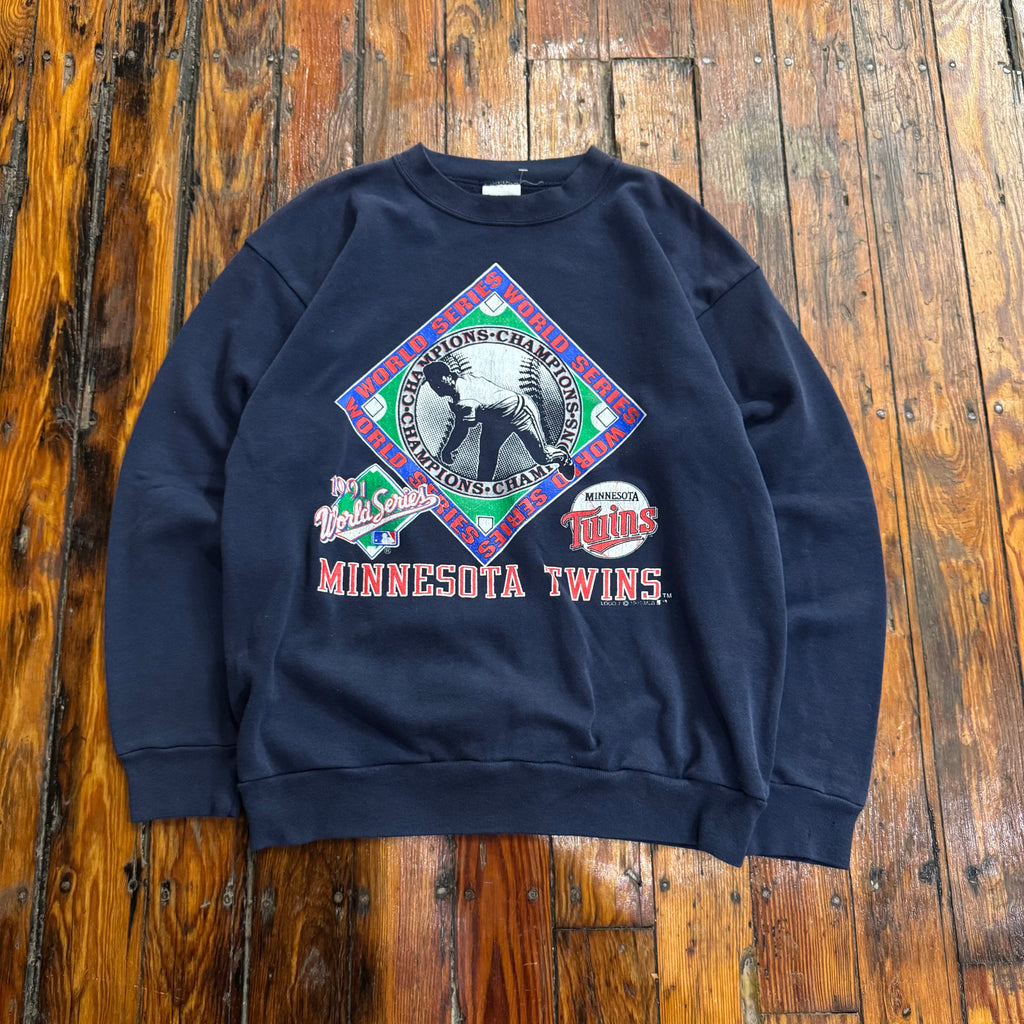 Vintage Minnesota Twins World Series Crewneck Sz L