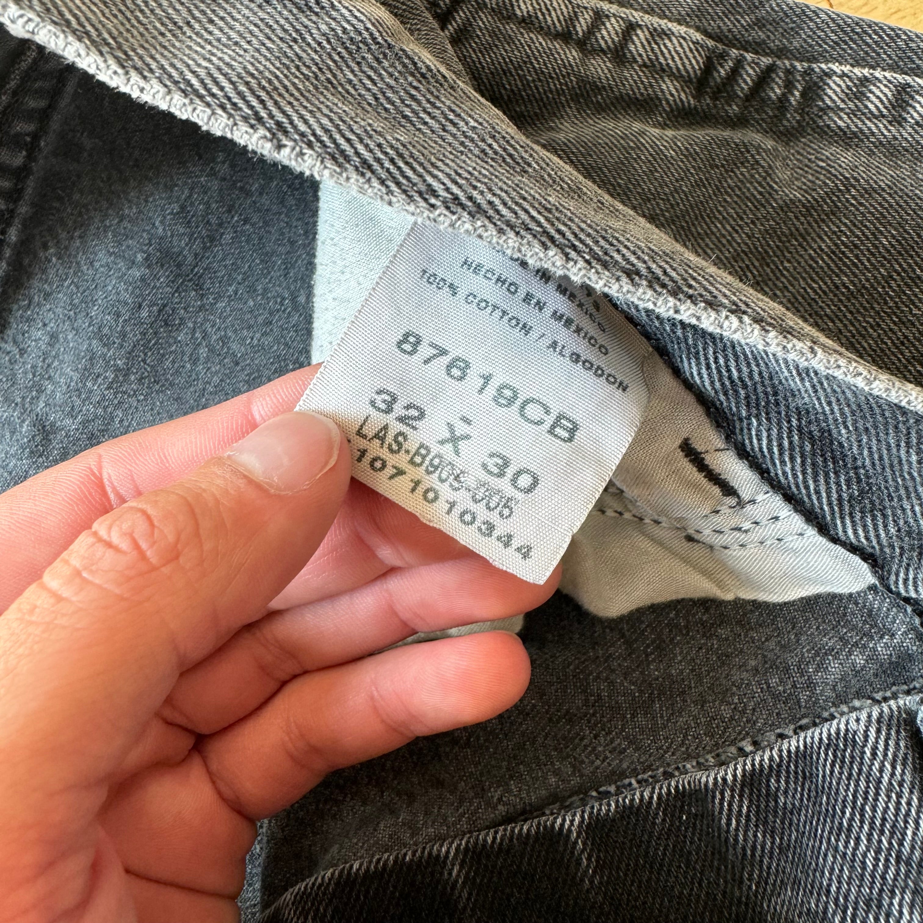 Vintage BLK Wash Rustler Denim Jeans Sz 32x30