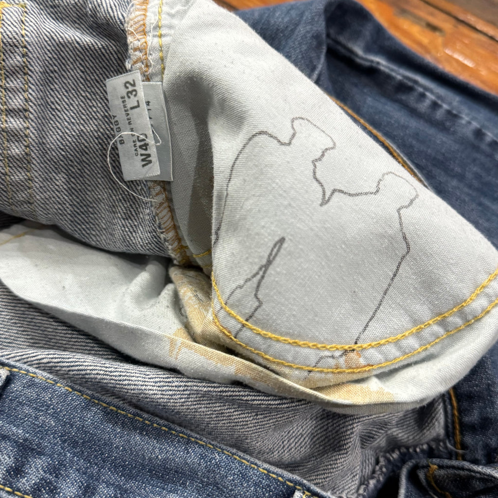 Vintage Levi Baggy SilverTab Denim Jeans Sz 40x32