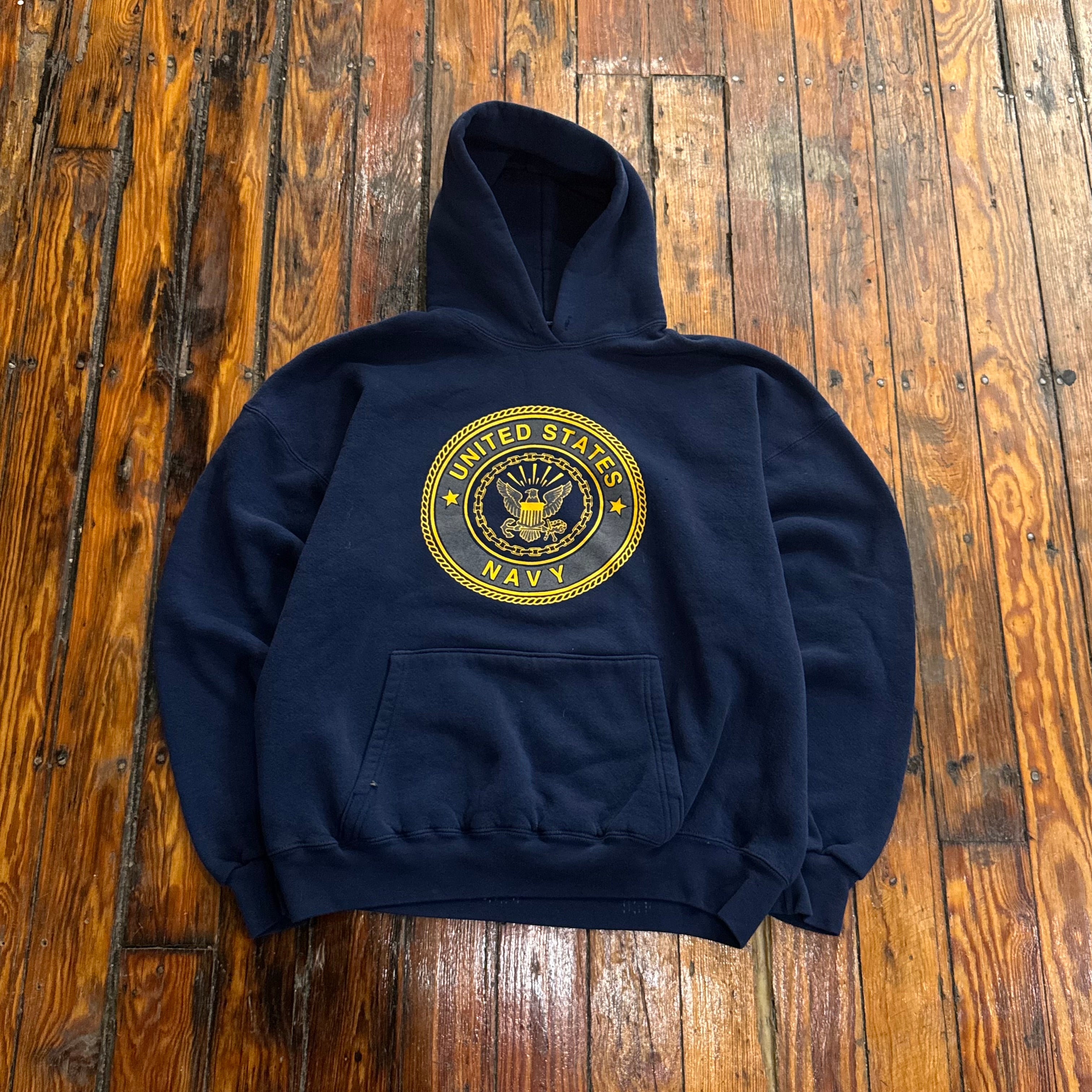 Vintage US Navy Hoodie Sz L