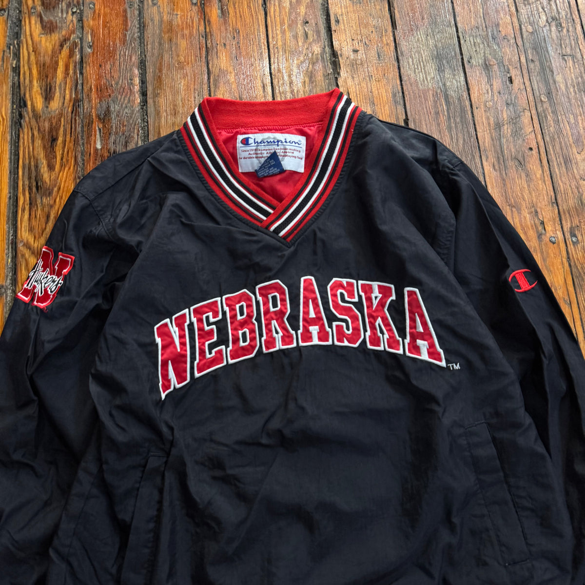 Vintage Nebraska Huskers SpellOut CrewNeck Sz M