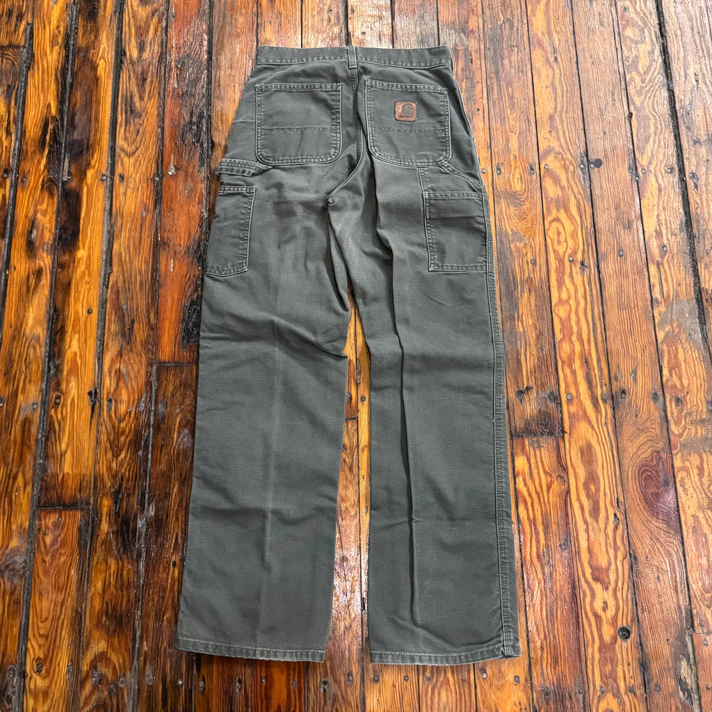 Vintage Olive Carhartt Denim Jeans Sz 28x32