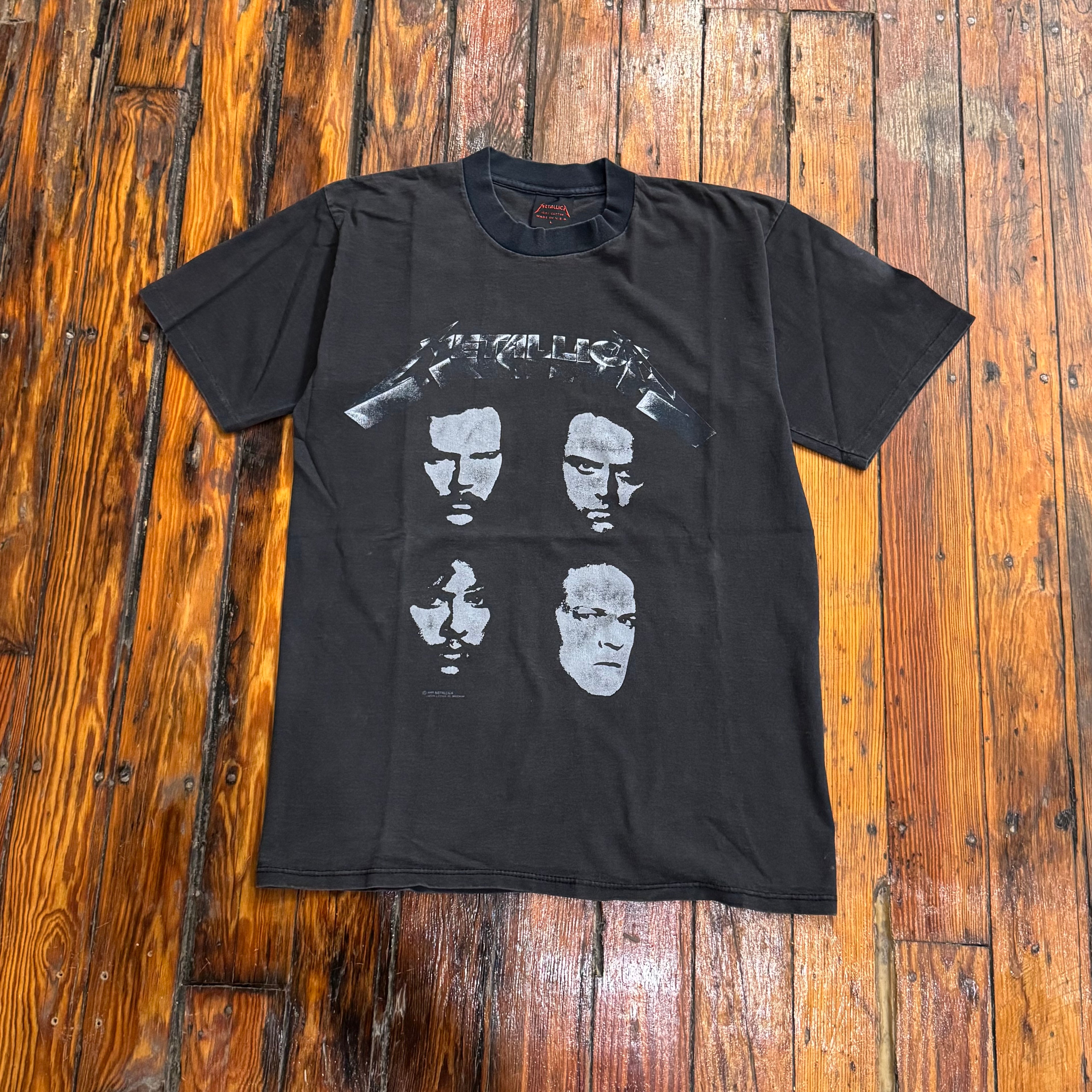 Vintage Metallica Four Faces Tour T-shirt Sz L