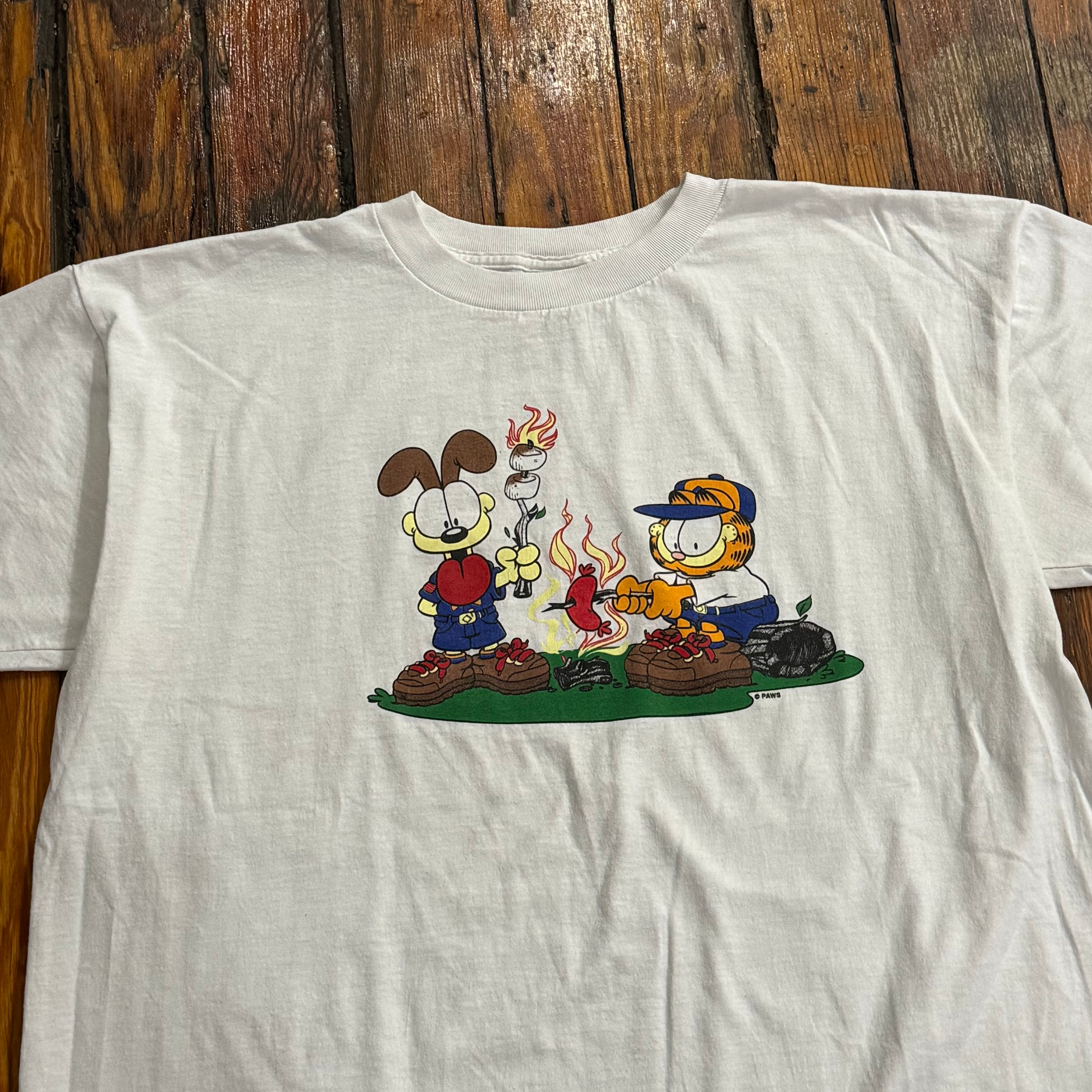 Vintage Garfield Campfire T-shirt Sz L