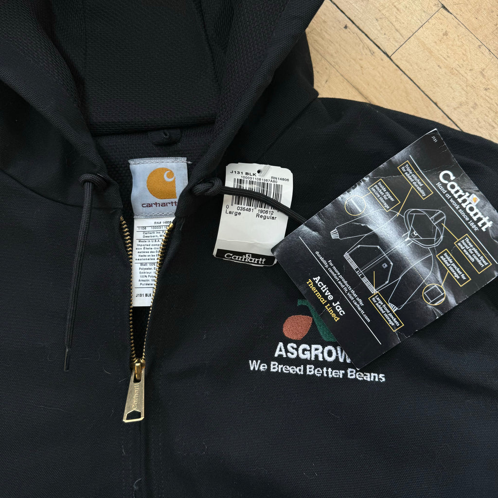Vintage Carhartt Black Active Jacket New W/ Tags Sz L