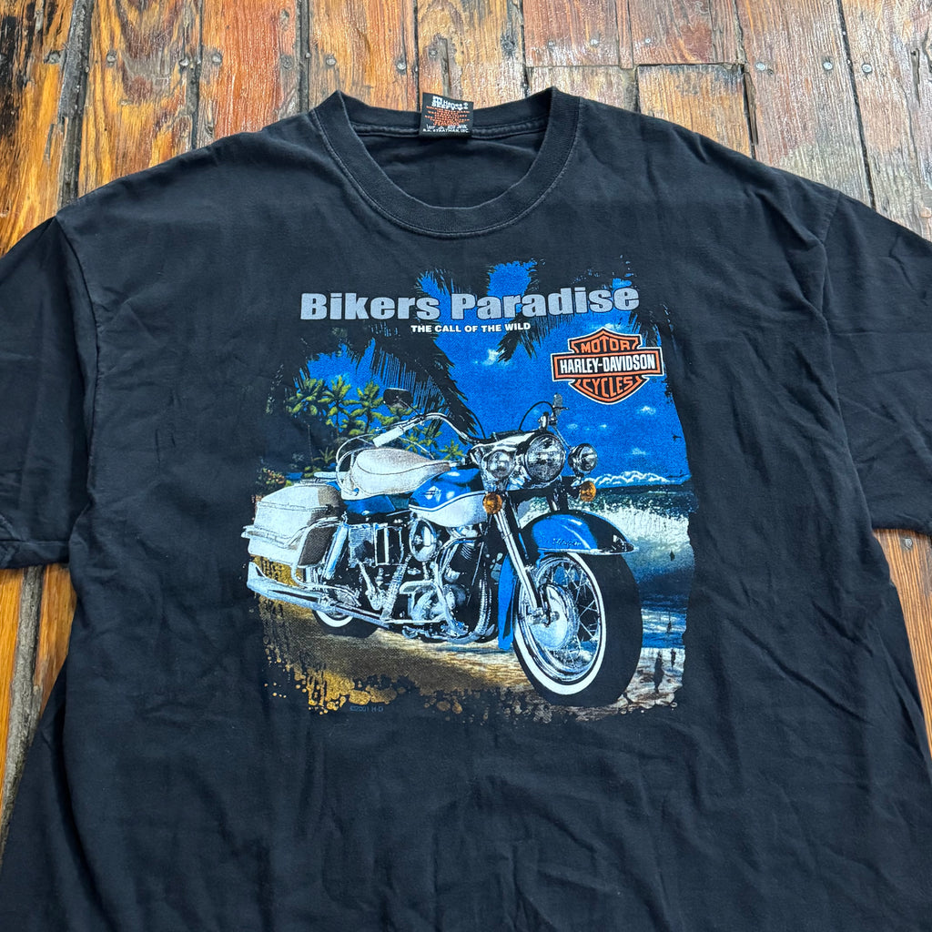 Y2K Harley Davidson Bikers Paradise T-shirt Sz XL