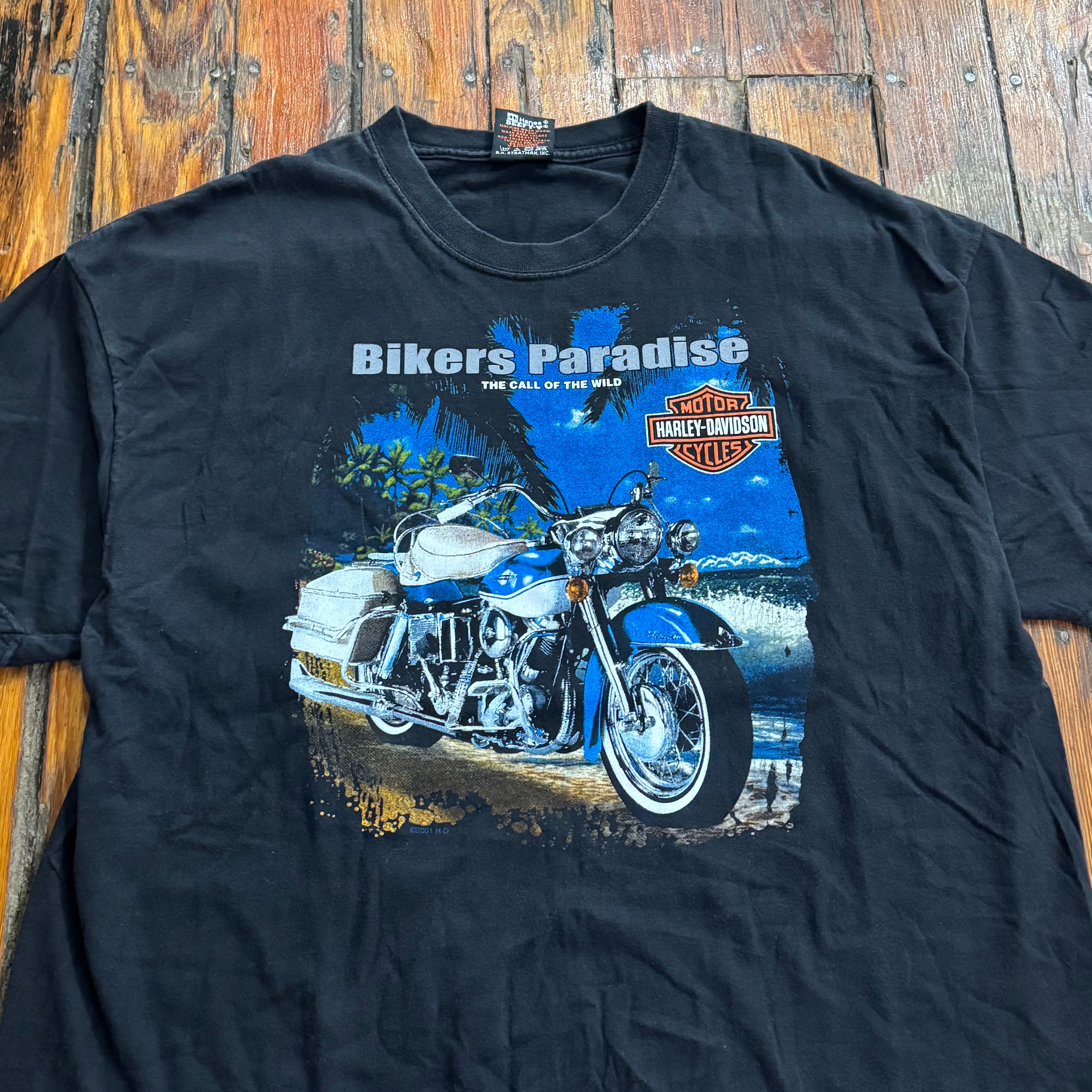 Y2K Harley Davidson Bikers Paradise T-shirt Sz XL