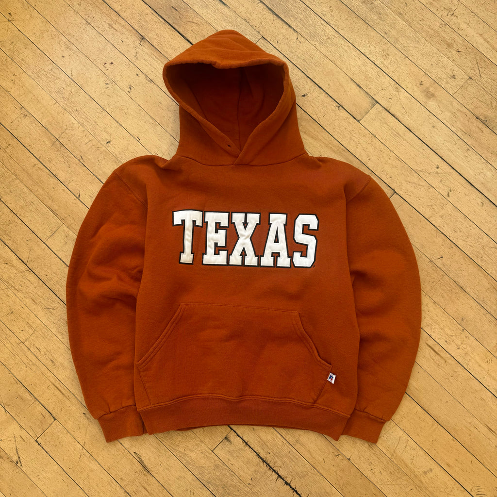 Vintage Russell Athletics Texas SpellOut Hoodie Sz S