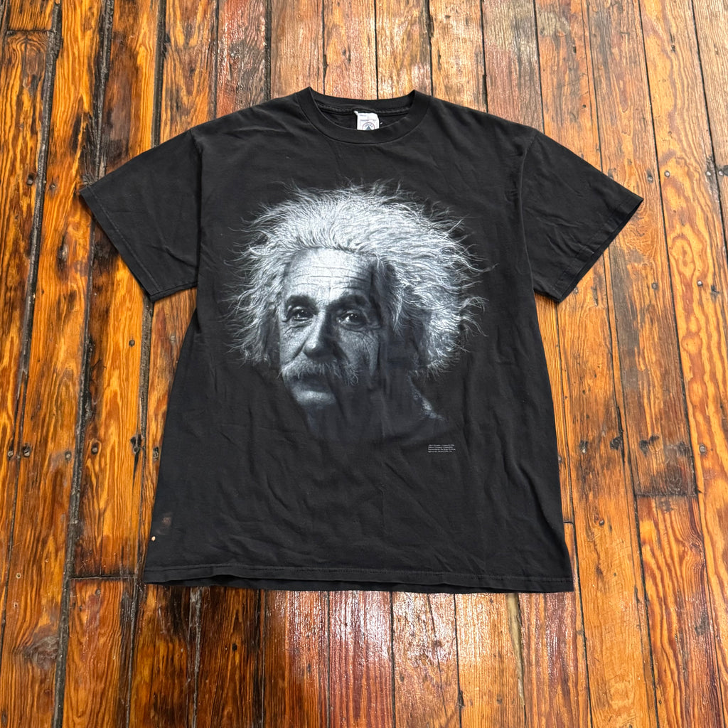 Vintage Albert Einstein Big Face T-shirt Sz L