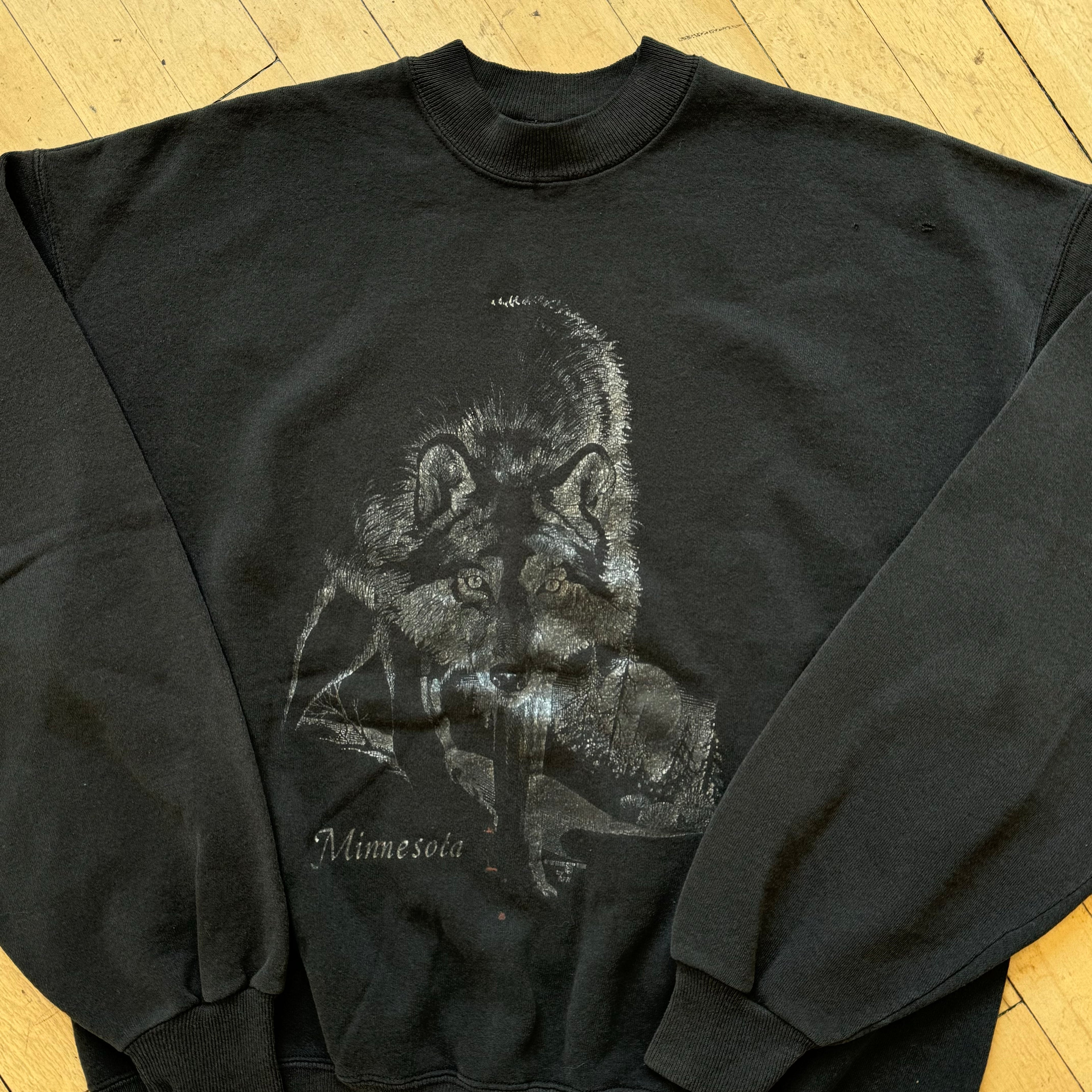 Vintage Minnesota Wolf Crewneck Sz L