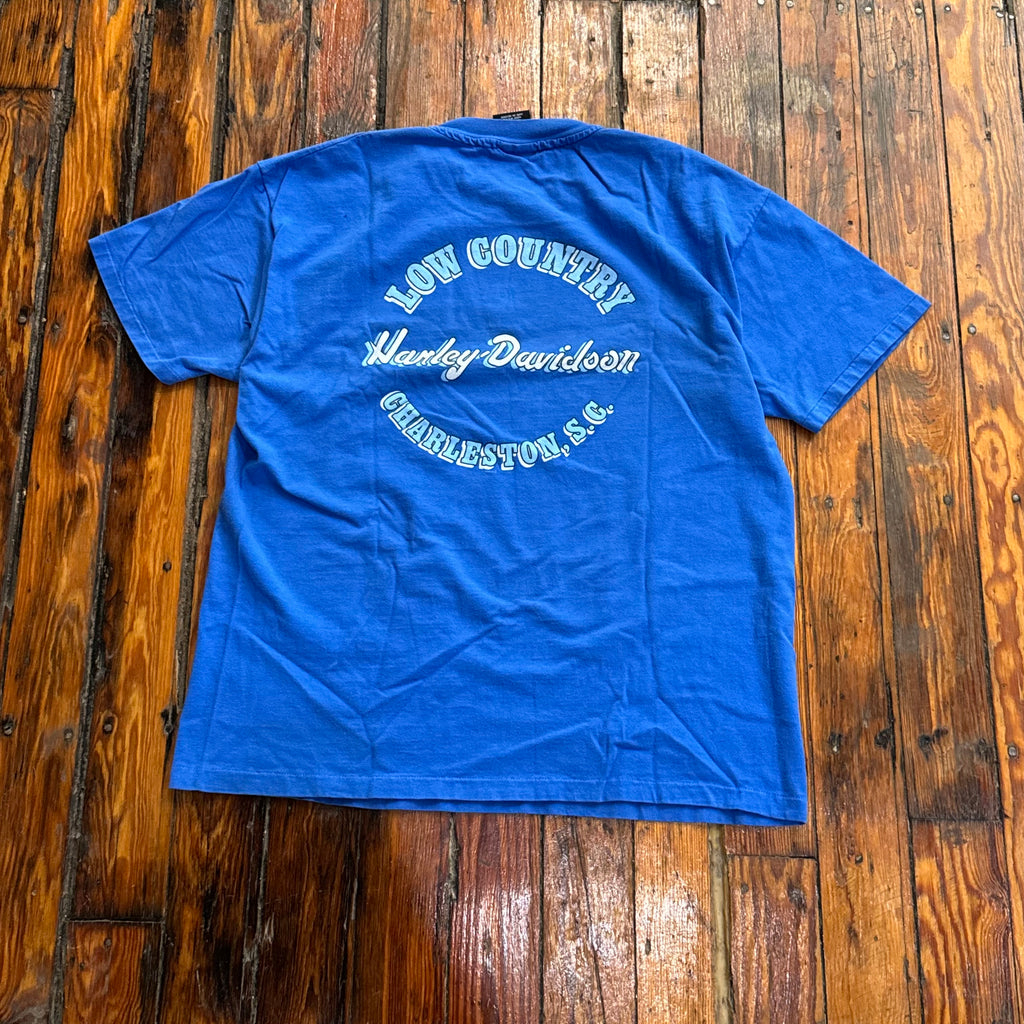 Vintage Charleston NC Harley Davidson T-shirt Sz XL