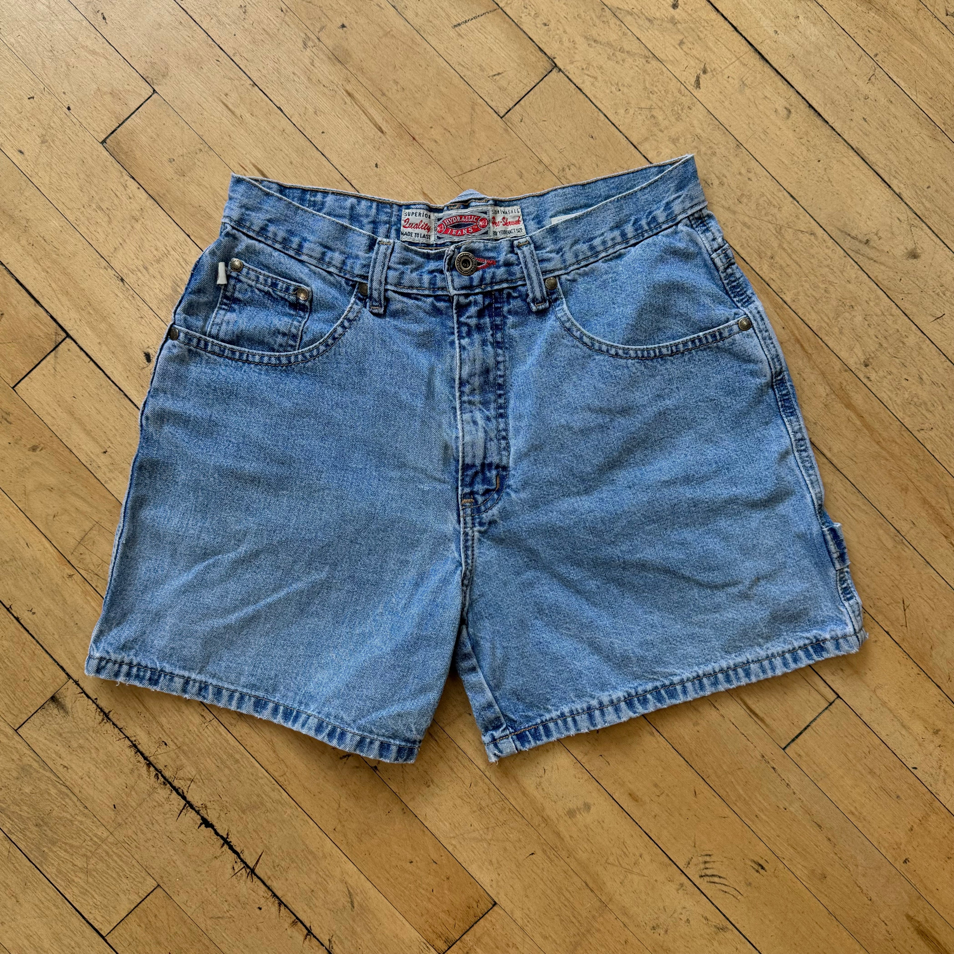 Vintage Women’s Hydraulic Denim Jean Shorts Sz 7/8