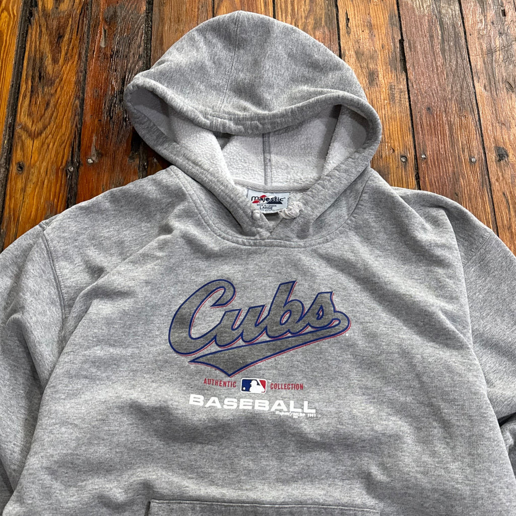 Vintage Chicago Cubs Baseball Hoodie Sz L