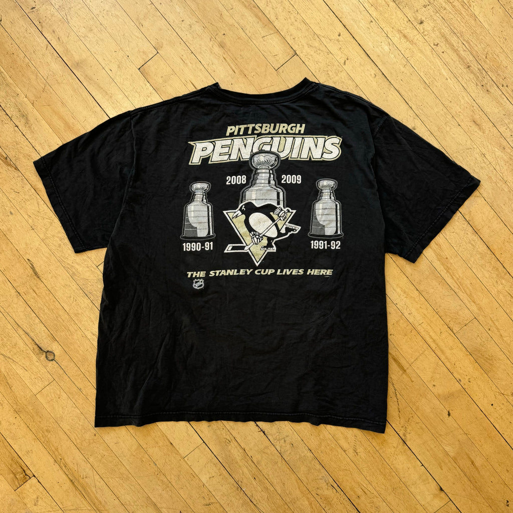 Y2K Pittsburgh Penguins, Stanley Cup T-shirt Sz XXL ￼