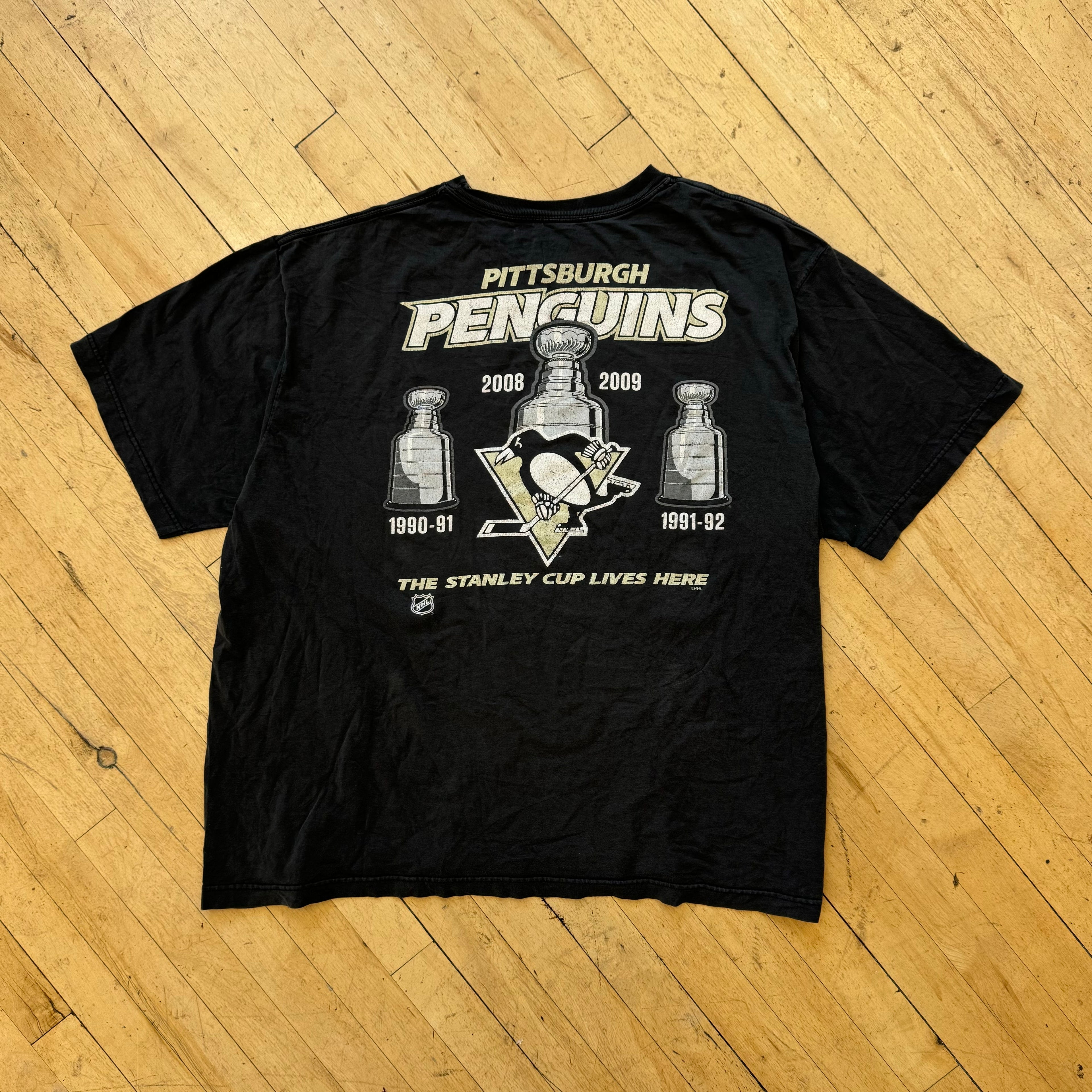 Y2K Pittsburgh Penguins, Stanley Cup T-shirt Sz XXL ￼