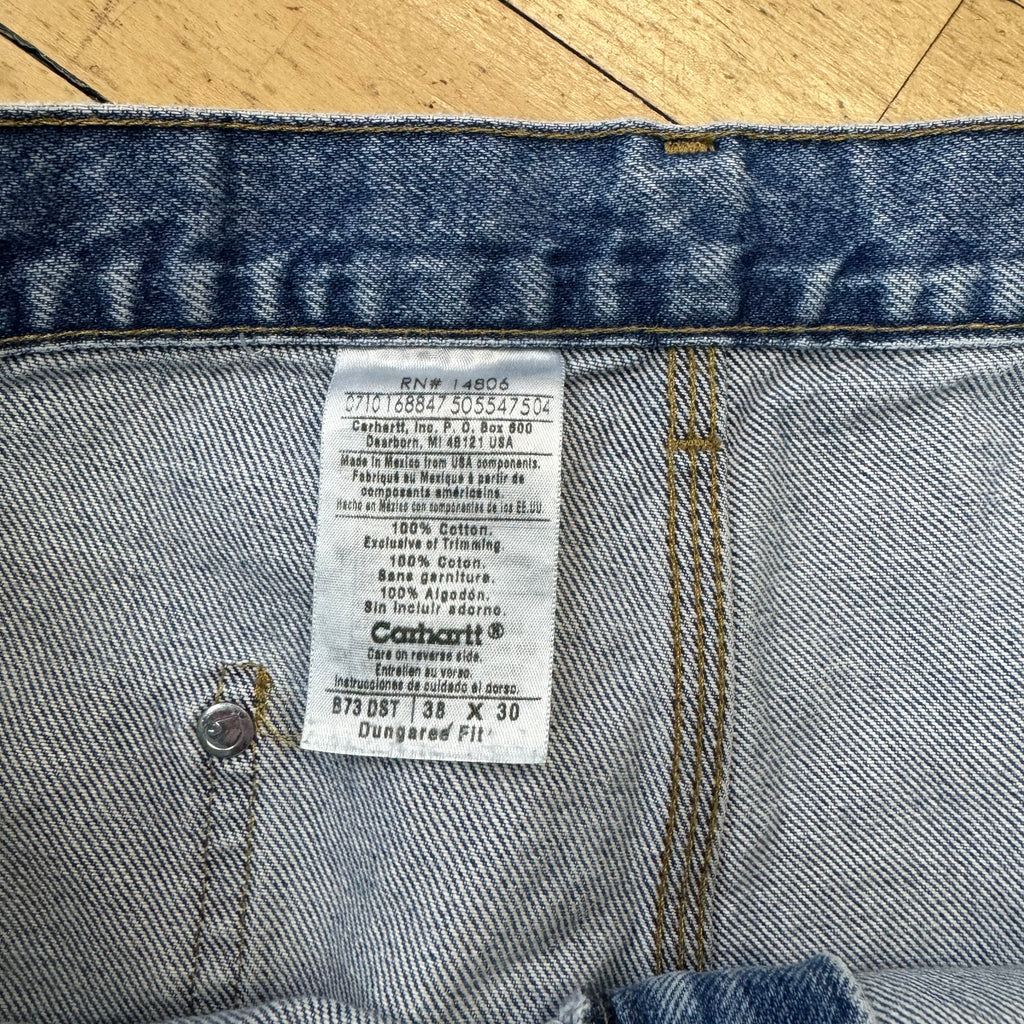 Vintage Carhartt Double Knee Denim Jeans Sz 38x30