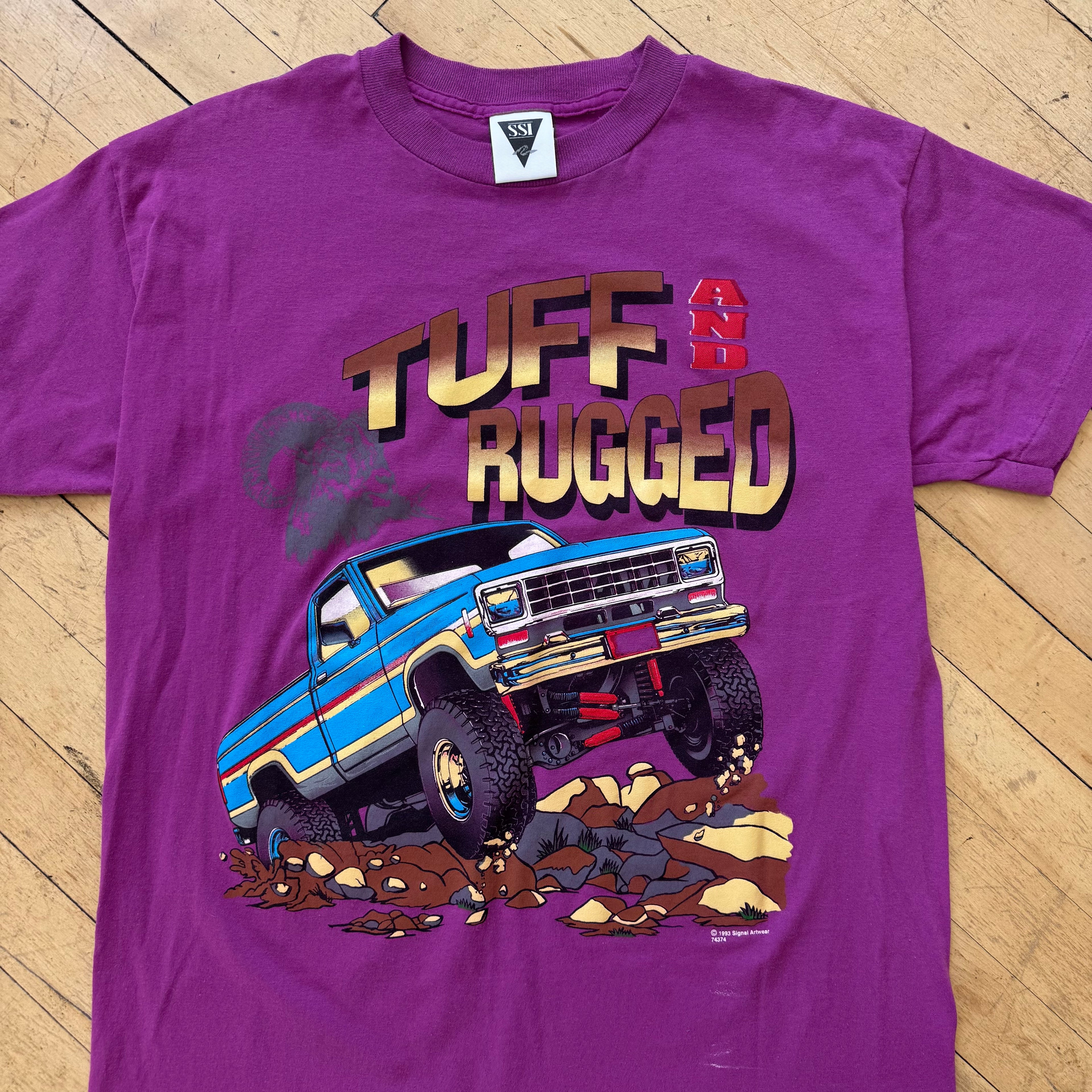 Vintage Tuff & Rugged Truck T-shirt Sz L