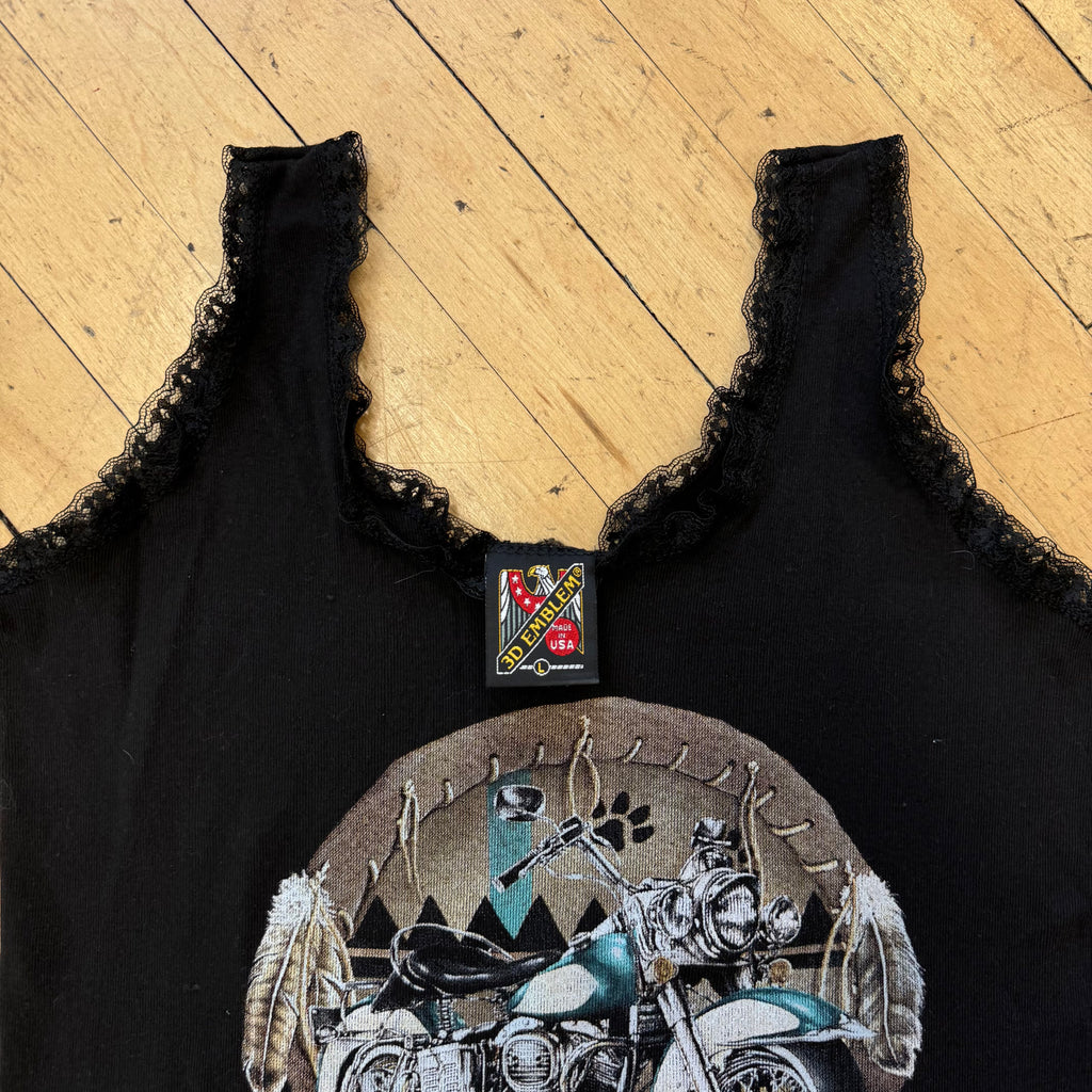 Vintage 3D Emblem Sturgis Tank Top T-shirt Sz L