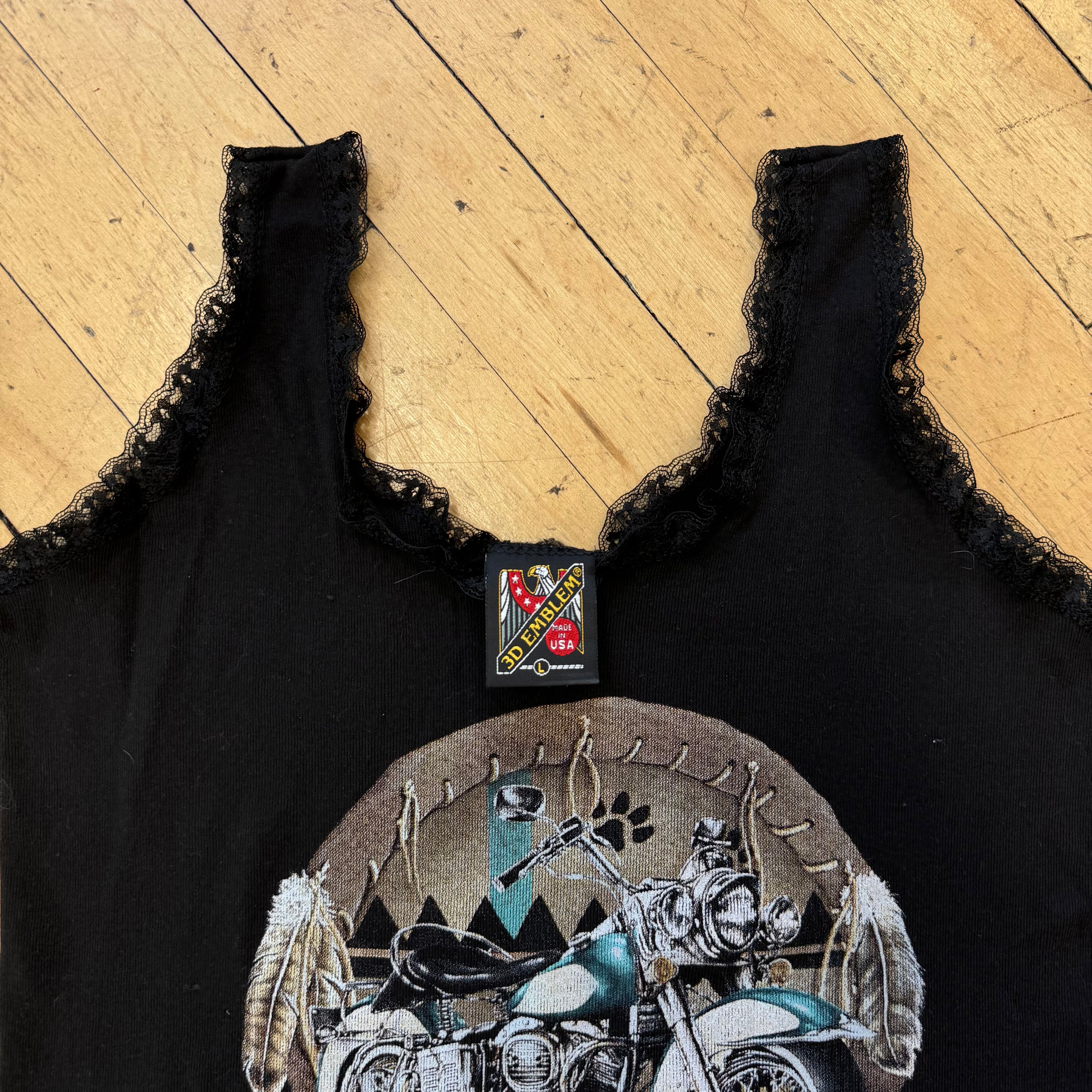 Vintage 3D Emblem Sturgis Tank Top T-shirt Sz L